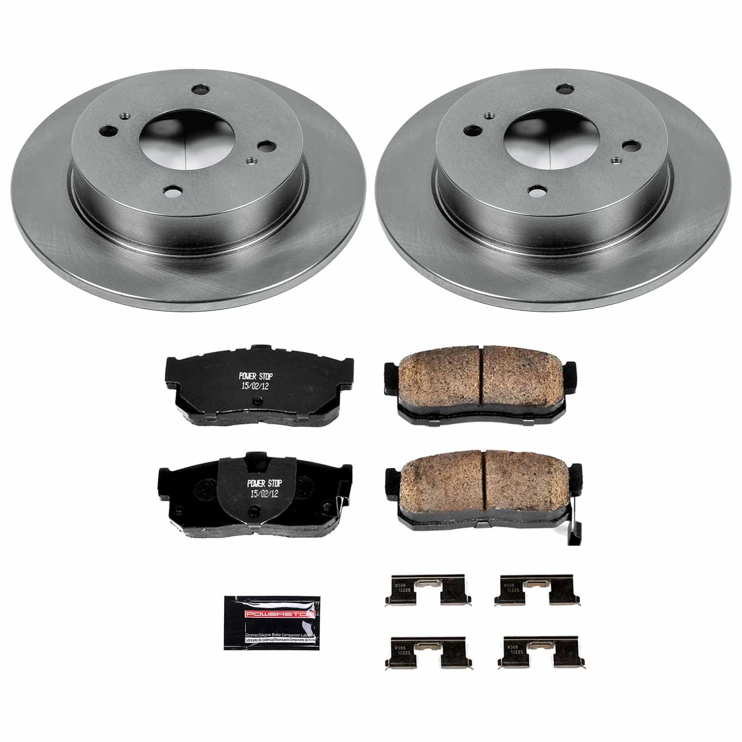 Power Stop - KOE740 - Rear - Disc Brake Pad and Rotor Kit image 1