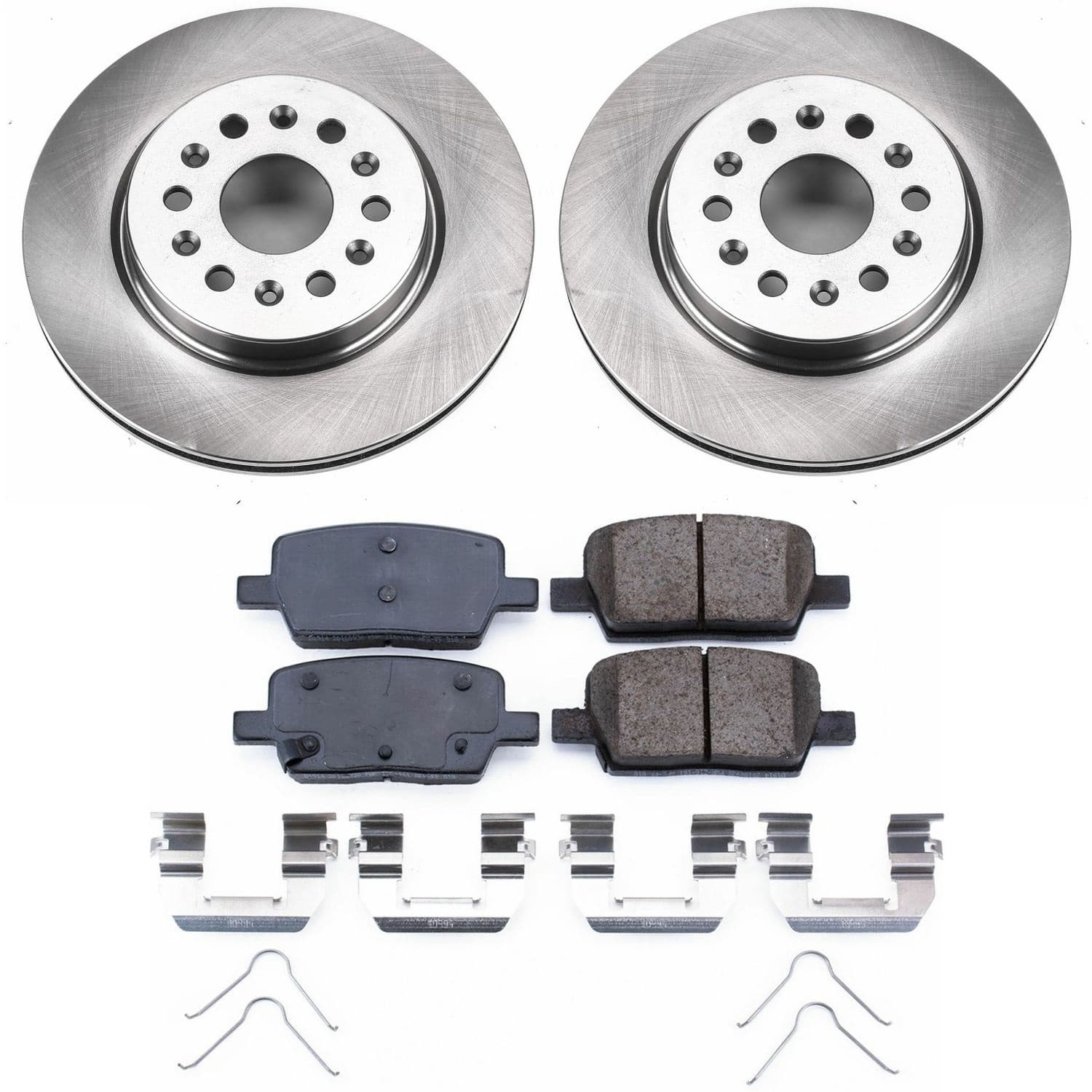 Power Stop - KOE7411 - Rear - Disc Brake Pad and Rotor Kit image 1