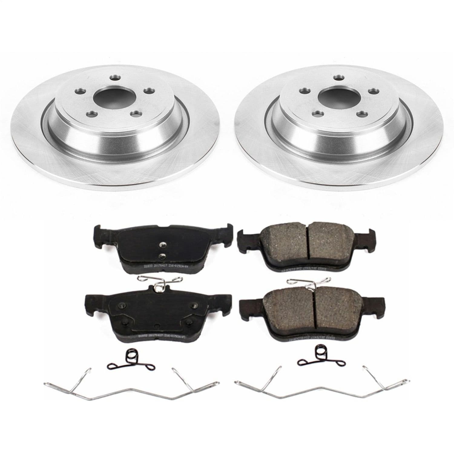 Power Stop - KOE7417 - Rear - Disc Brake Pad and Rotor Kit image 1