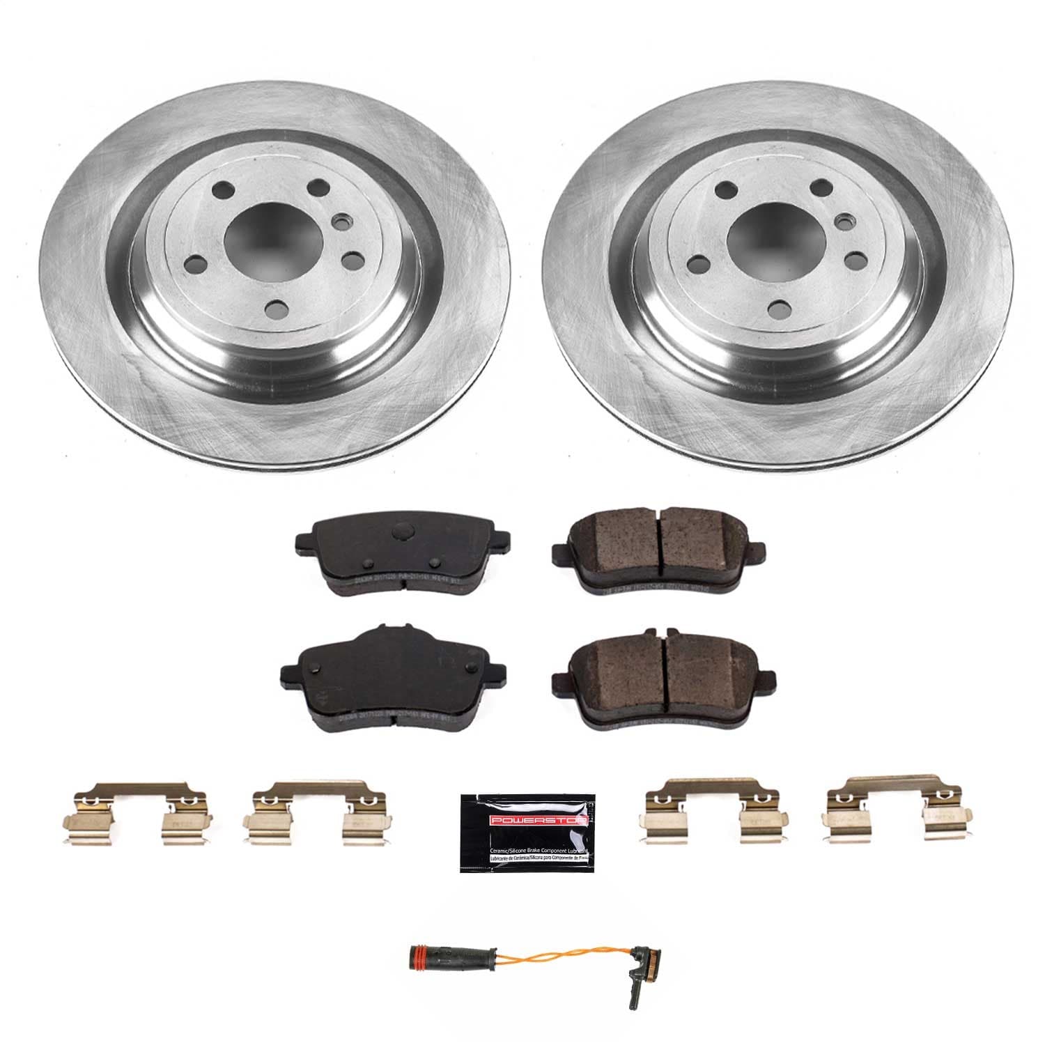 Power Stop - KOE7438 - Rear - Disc Brake Pad and Rotor Kit image 1