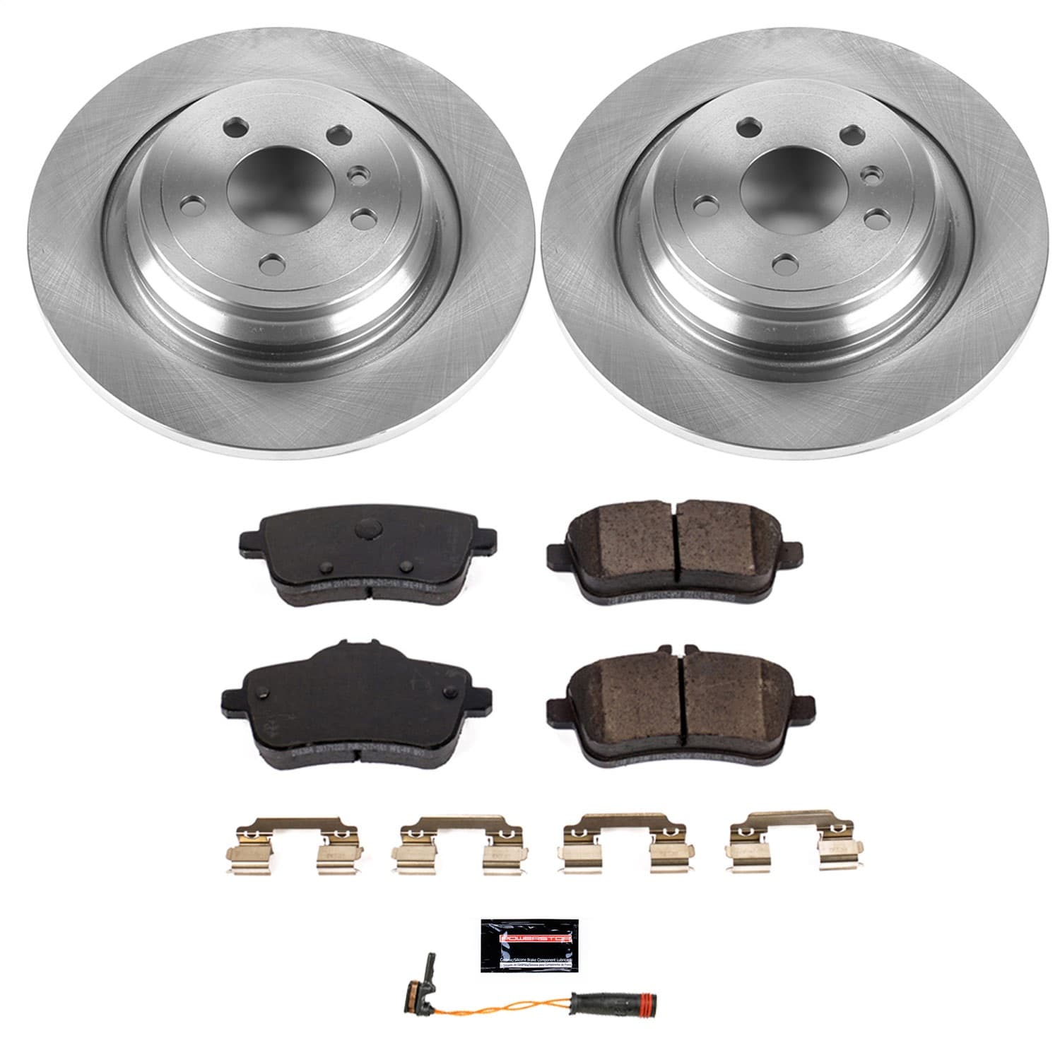 Power Stop - KOE7440 - Rear - Disc Brake Pad and Rotor Kit image 1