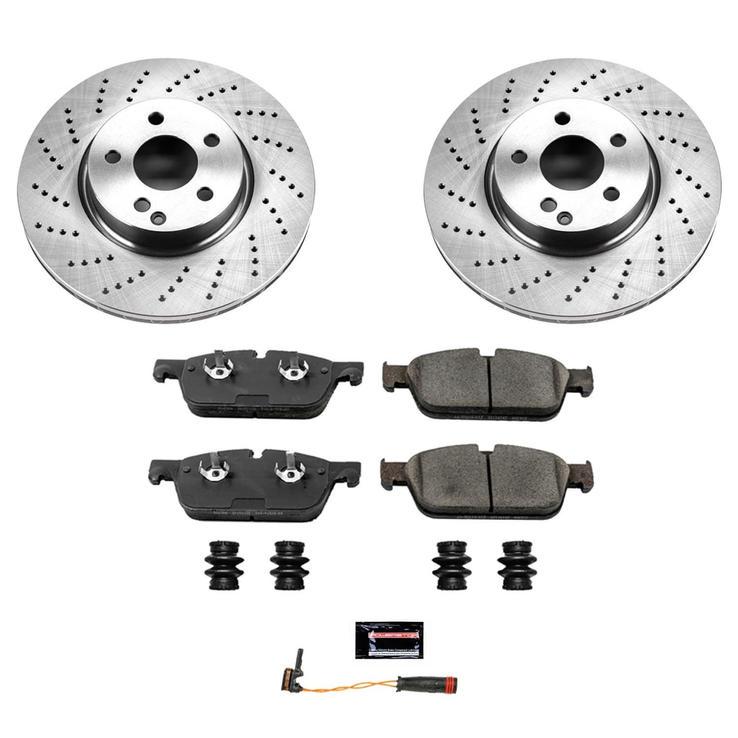 Power Stop - KOE7496 - Front - Disc Brake Pad and Rotor Kit image 1