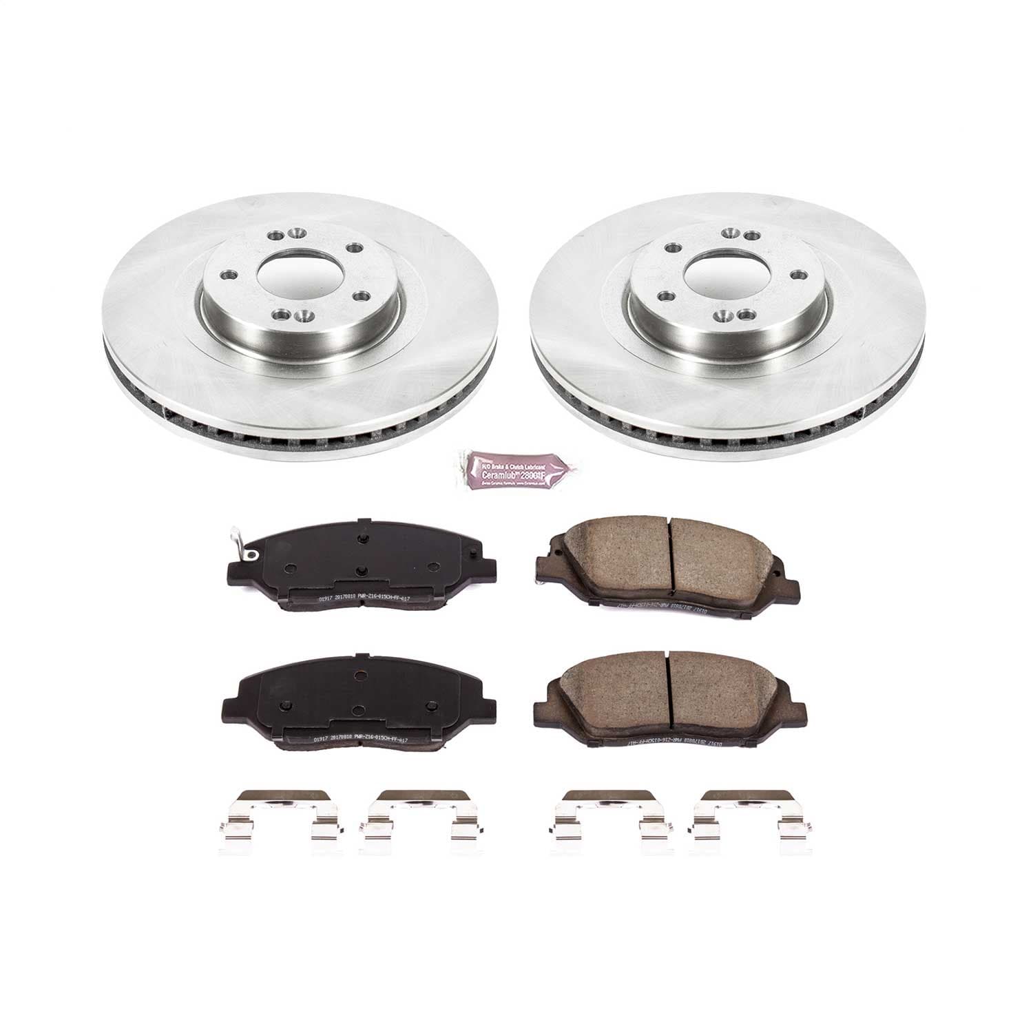 Power Stop - KOE7513 - Front - Disc Brake Pad and Rotor Kit image 1