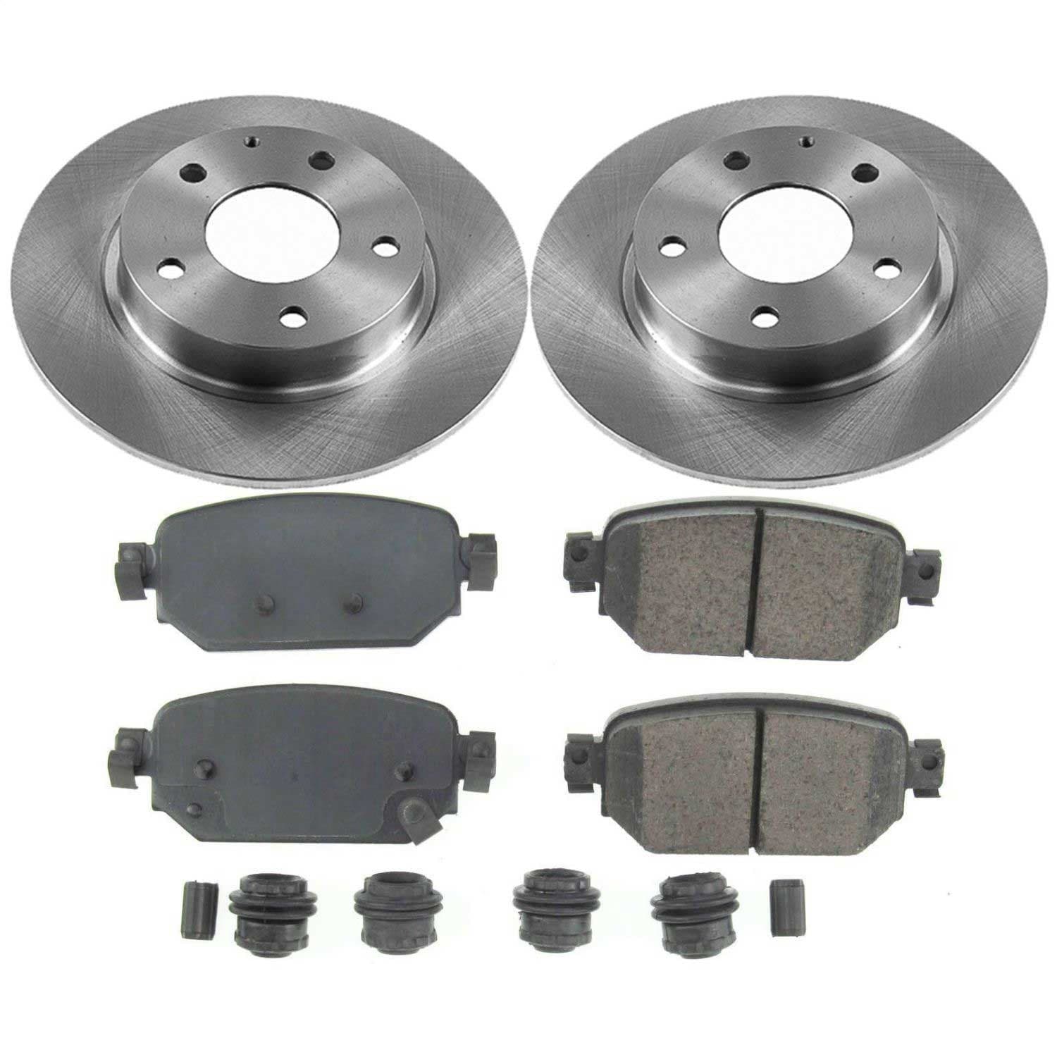 Power Stop - KOE7515 - Rear - Disc Brake Pad and Rotor Kit image 1