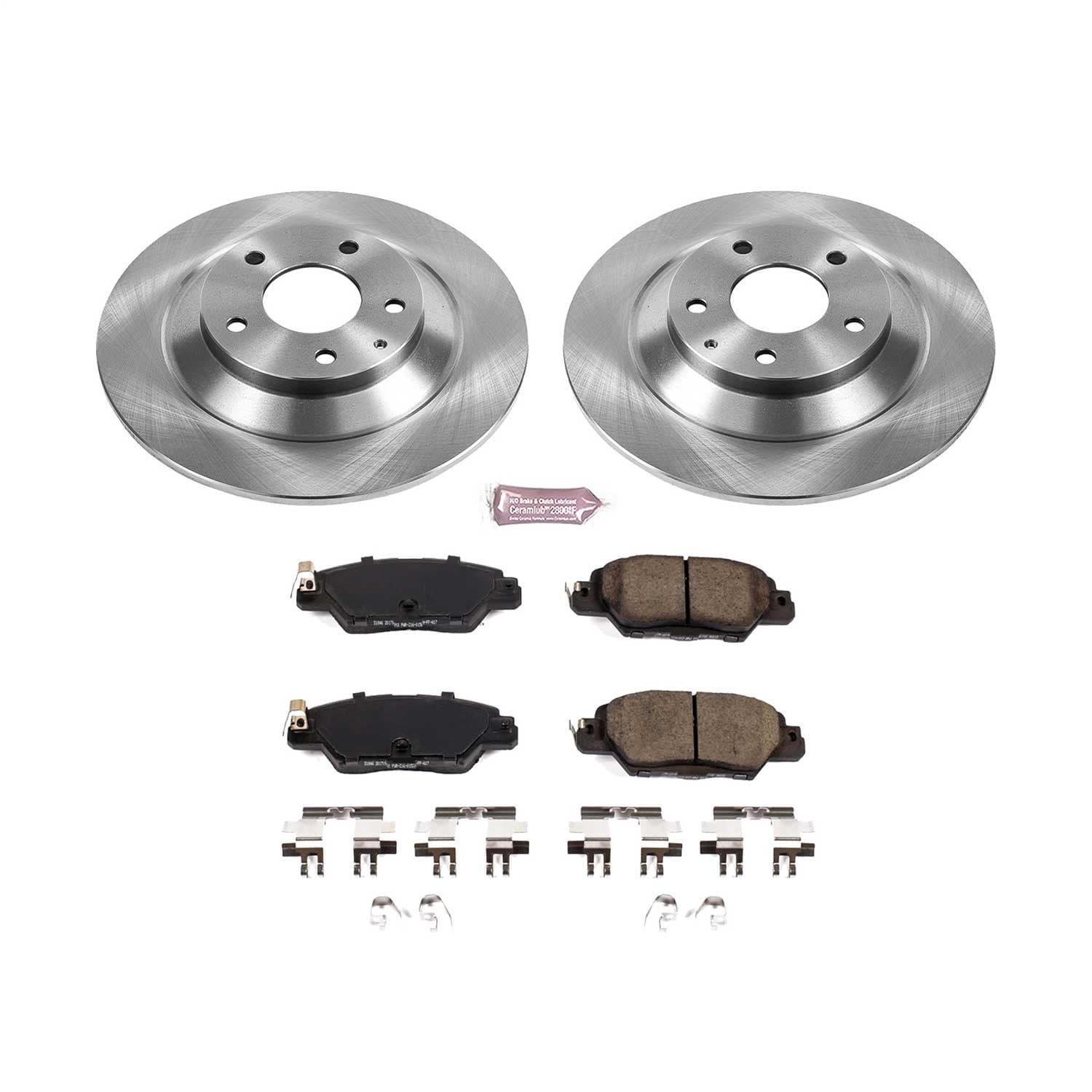 Power Stop - KOE7516 - Rear - Disc Brake Pad and Rotor Kit image 1