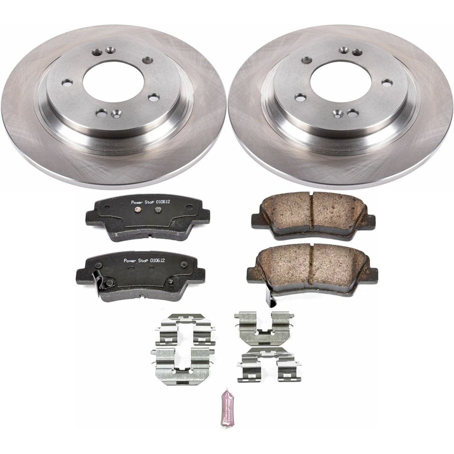 Power Stop - KOE7524 - Rear - Disc Brake Pad and Rotor Kit image 1