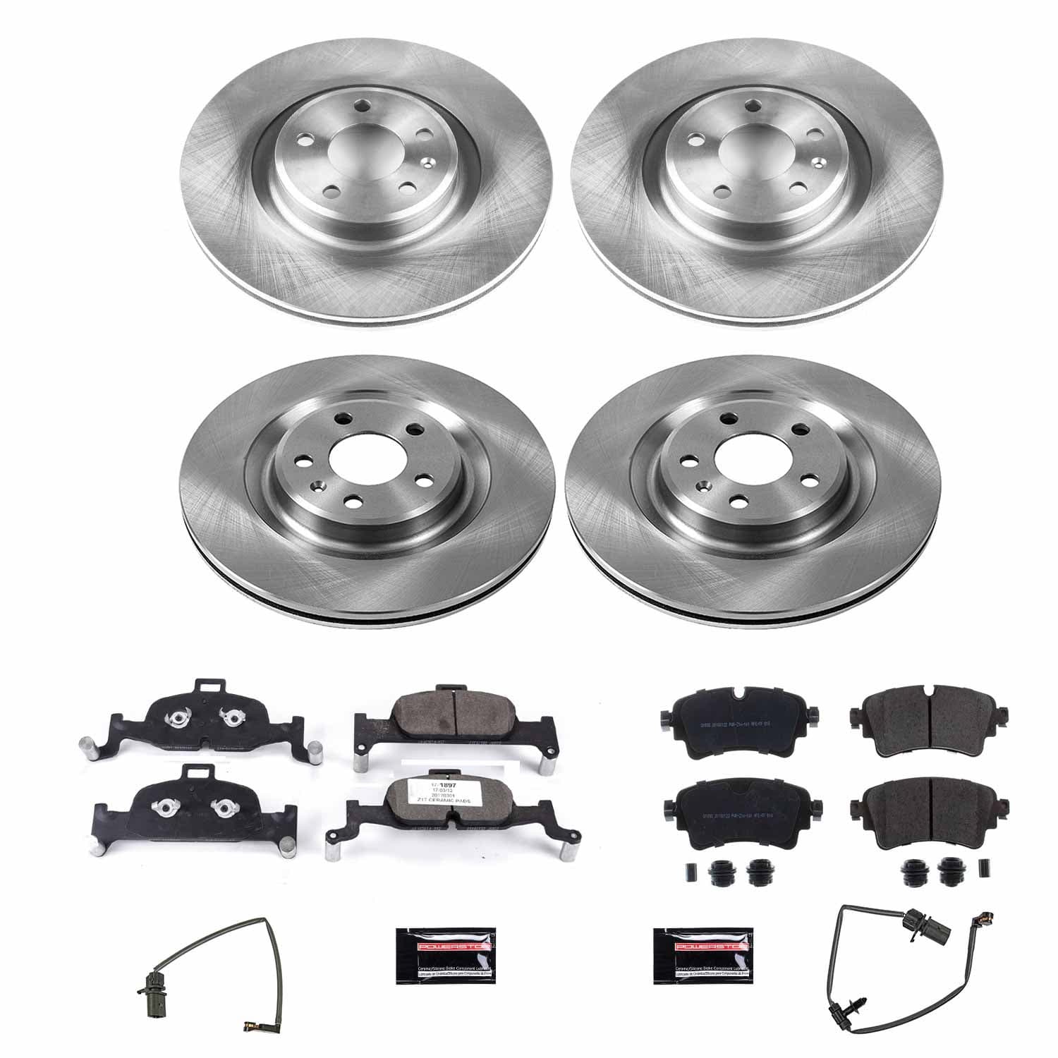 Power Stop - KOE7531 - Front and Rear - Disc Brake Pad and Rotor Kit image 1