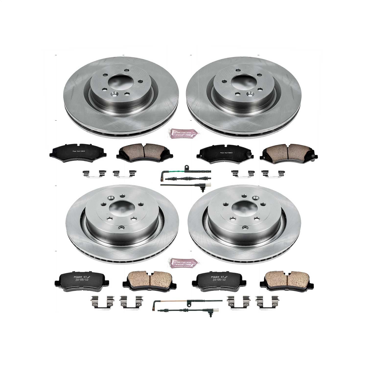 Power Stop - KOE7599 - Front and Rear - Disc Brake Pad and Rotor Kit image 1