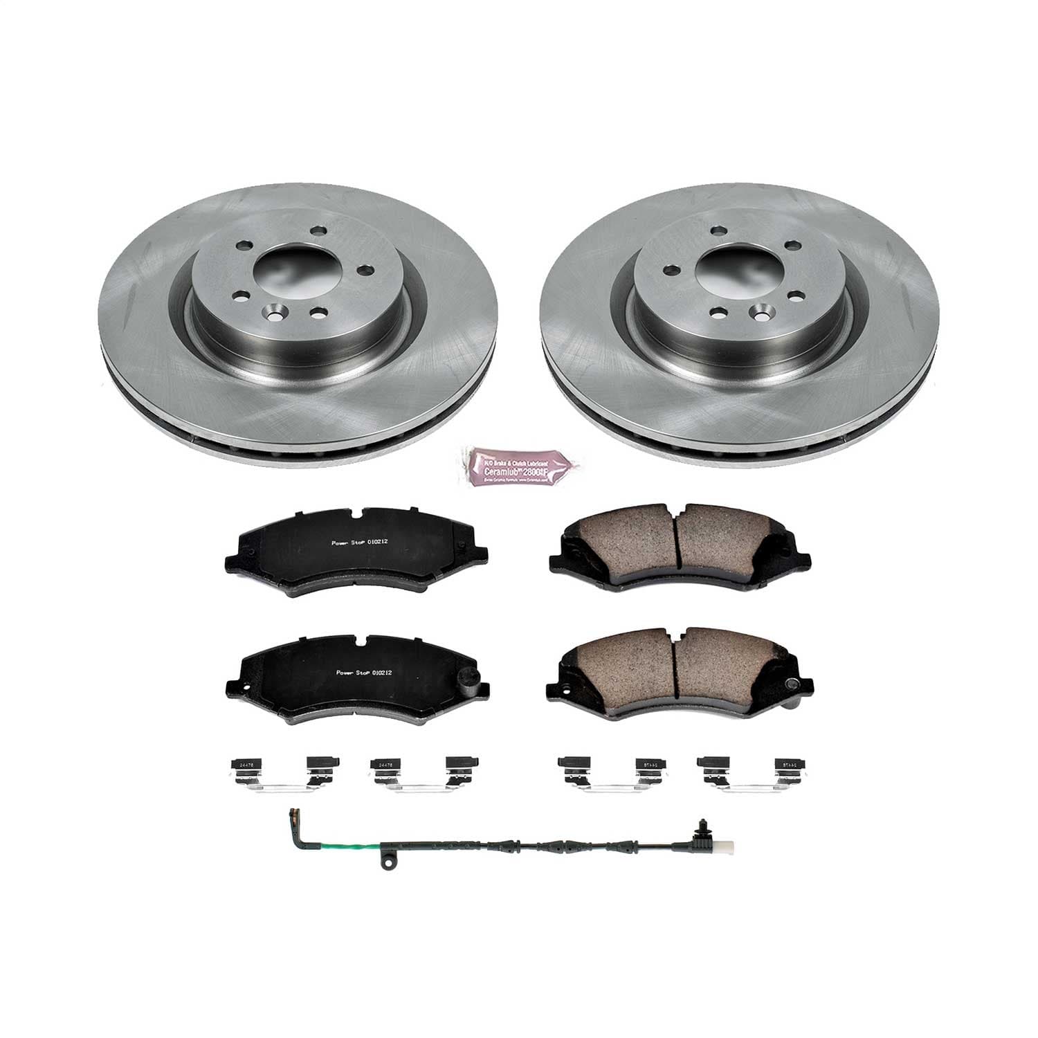 Power Stop - KOE7683 - Front - Disc Brake Pad and Rotor Kit image 1