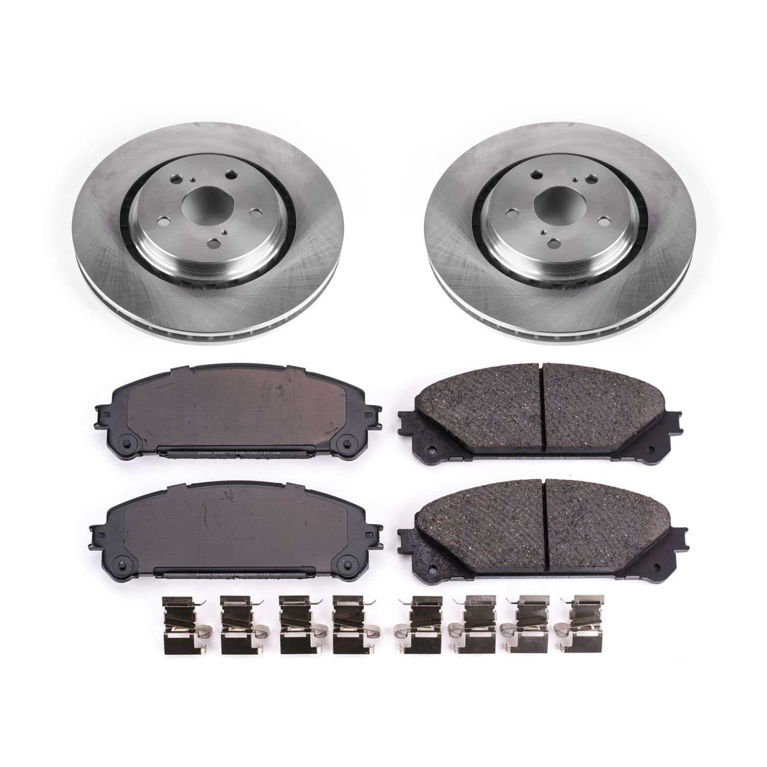 Power Stop - KOE7688 - Front - Disc Brake Pad and Rotor Kit image 1