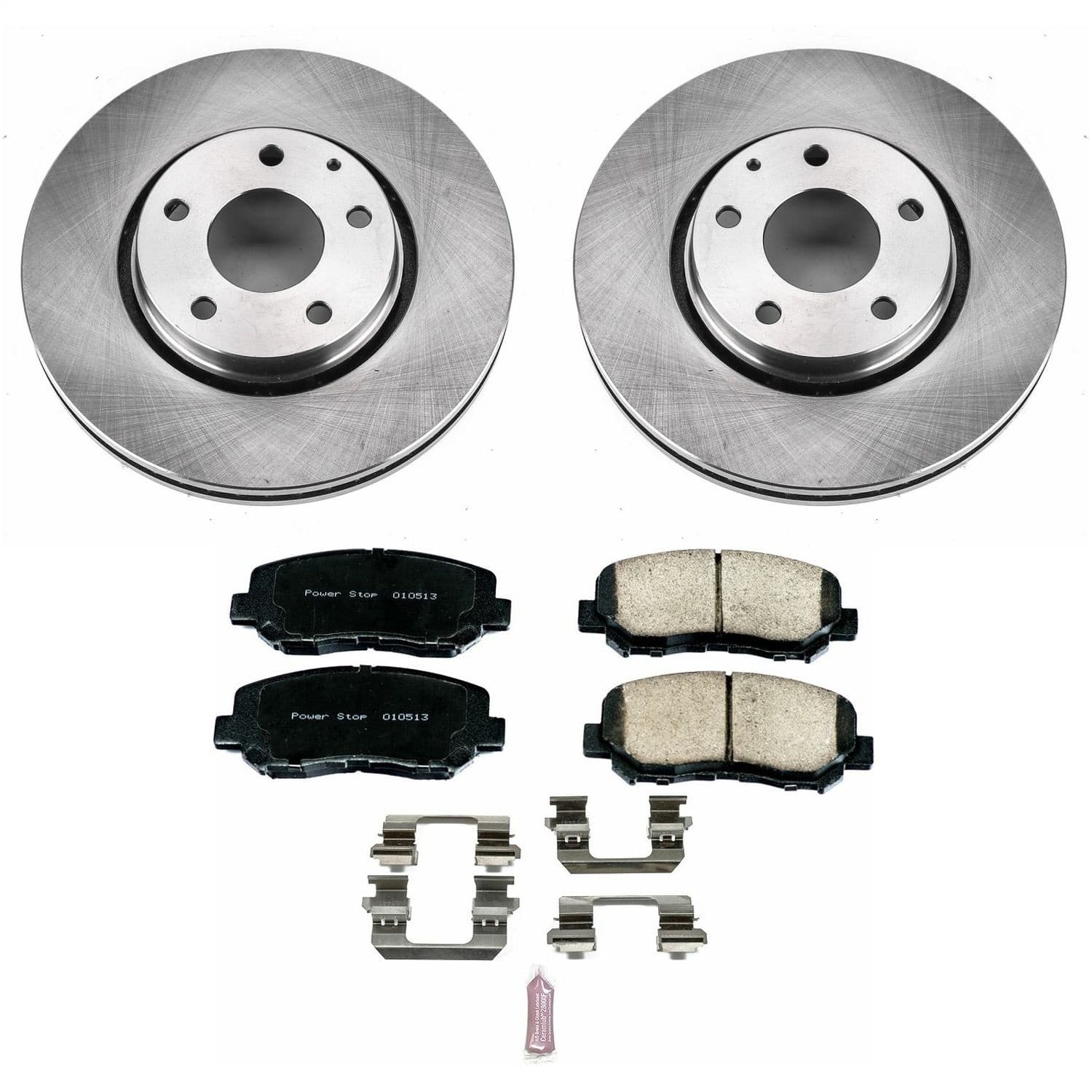 Power Stop - KOE7689 - Front - Disc Brake Pad and Rotor Kit image 1