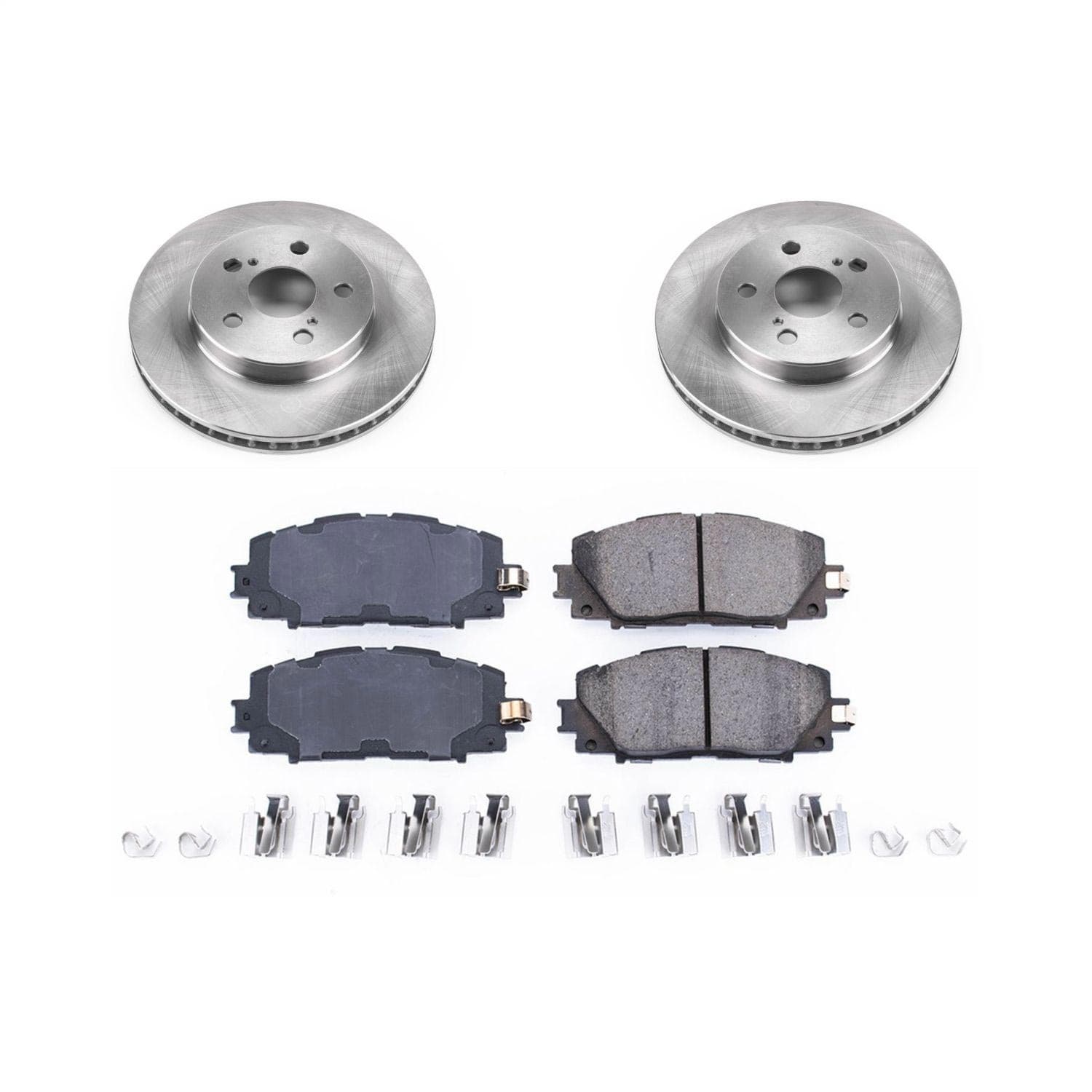 Power Stop - KOE7701 - Front - Disc Brake Pad and Rotor Kit image 1