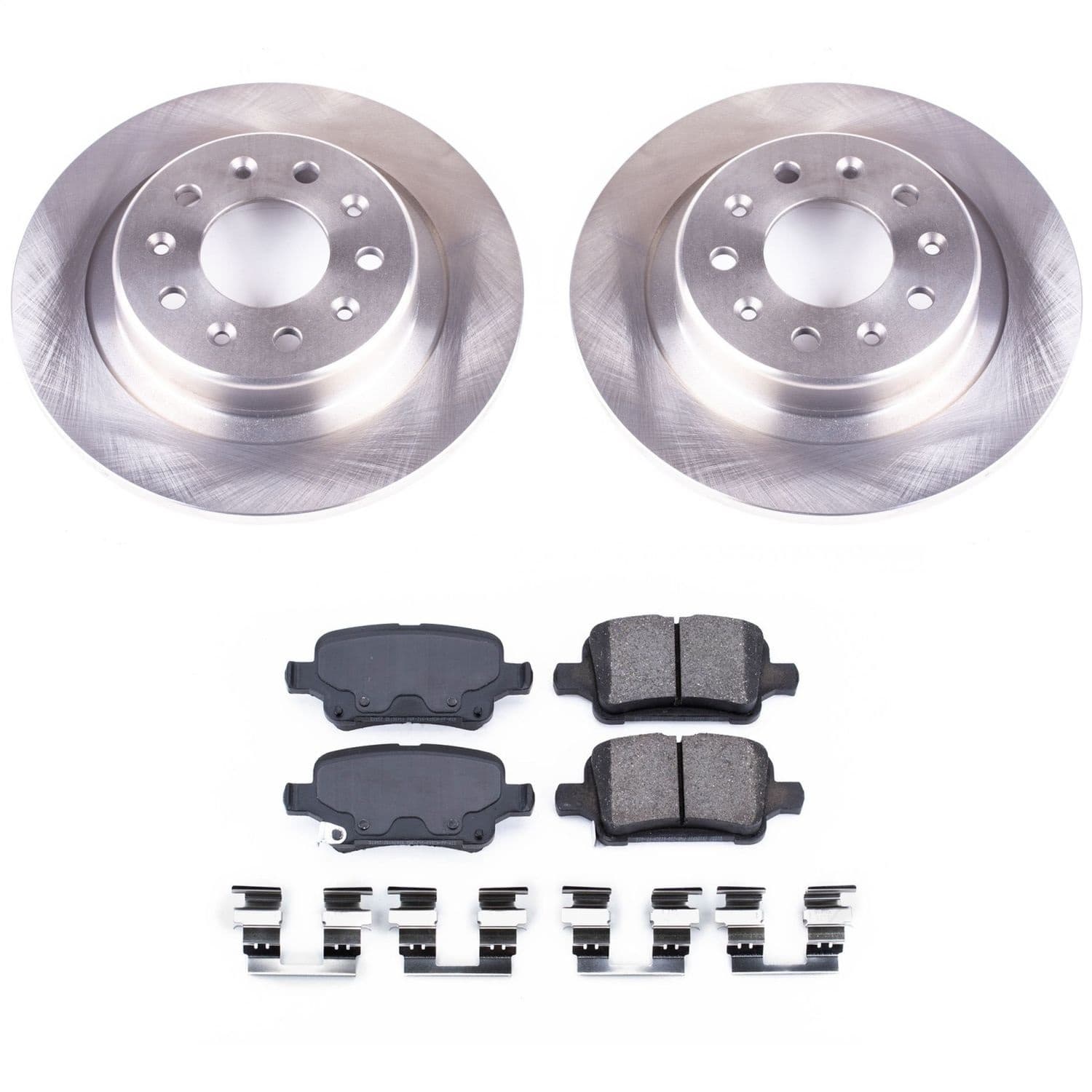 Power Stop - KOE7717 - Rear - Disc Brake Pad and Rotor Kit image 1