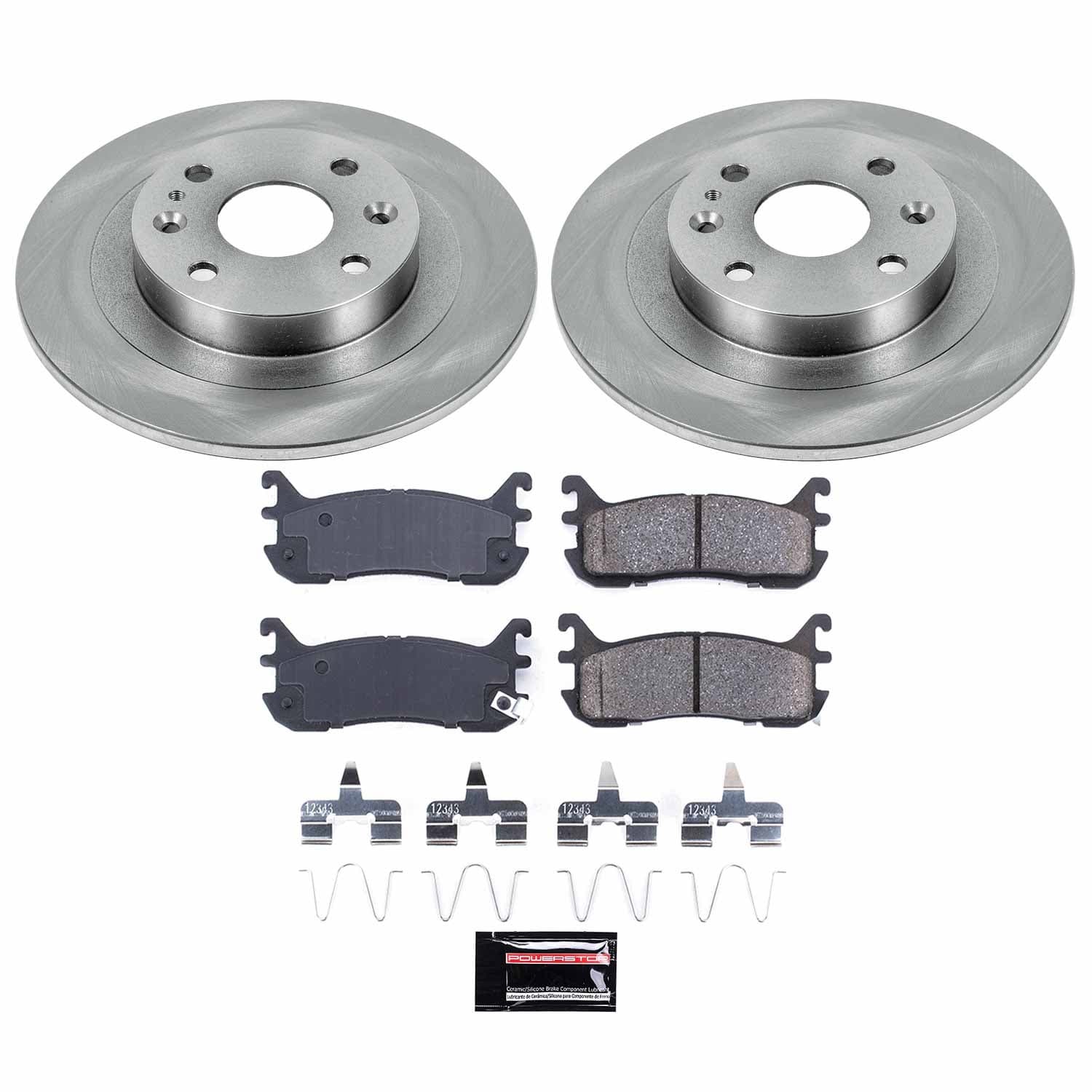 Power Stop - KOE772 - Rear - Disc Brake Pad and Rotor Kit image 1