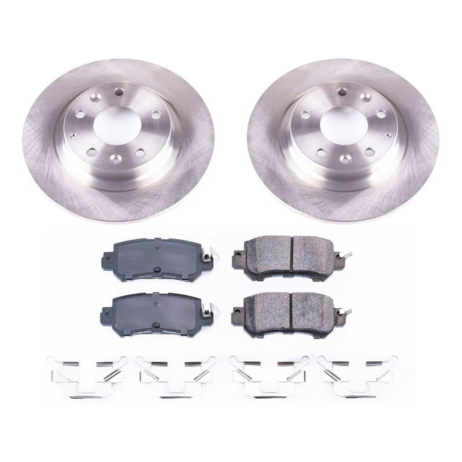 Power Stop - KOE7741 - Rear - Disc Brake Pad and Rotor Kit image 1