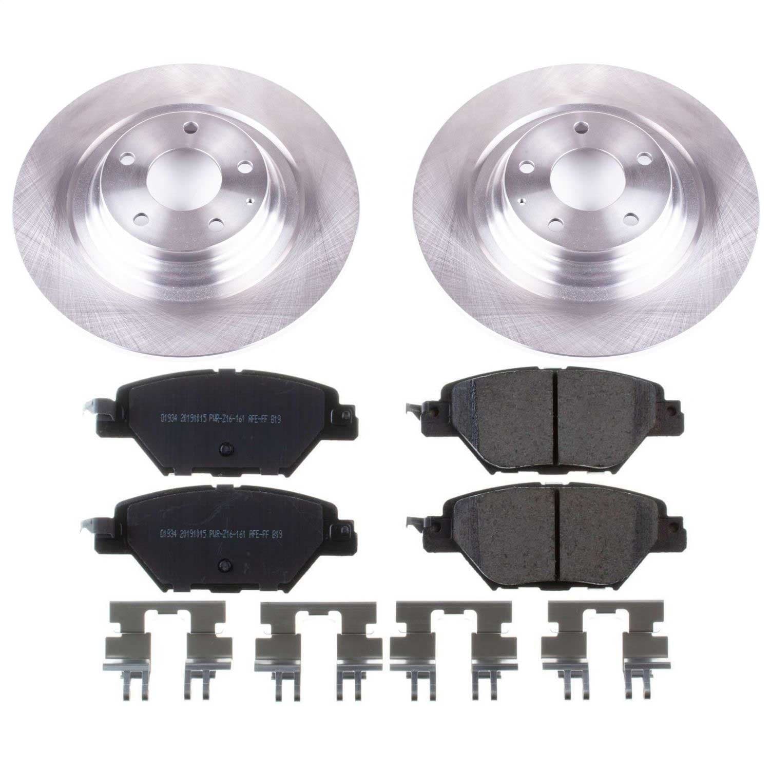 Power Stop - KOE7742 - Rear - Disc Brake Pad and Rotor Kit image 1