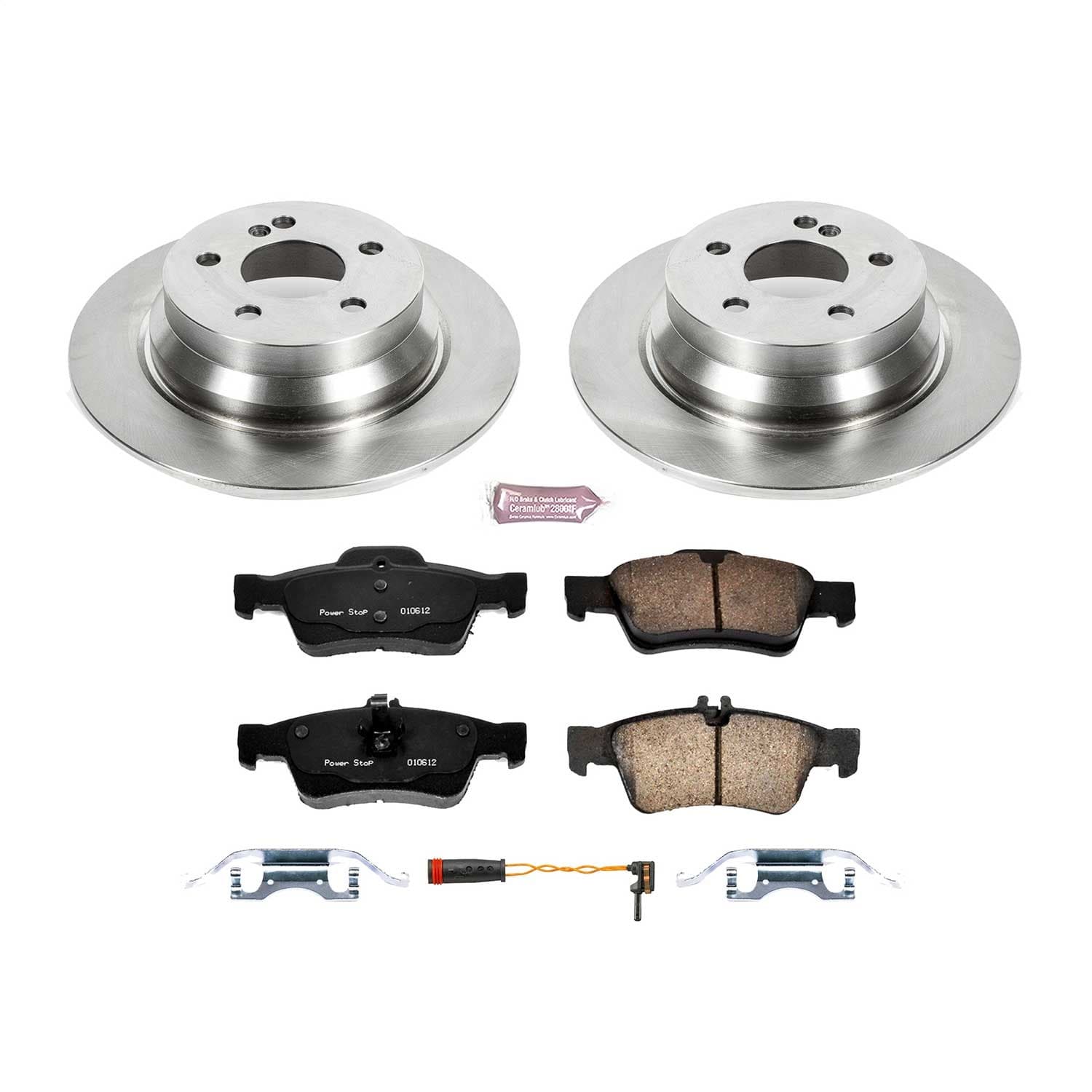 Power Stop - KOE7745 - Rear - Disc Brake Pad and Rotor Kit image 1