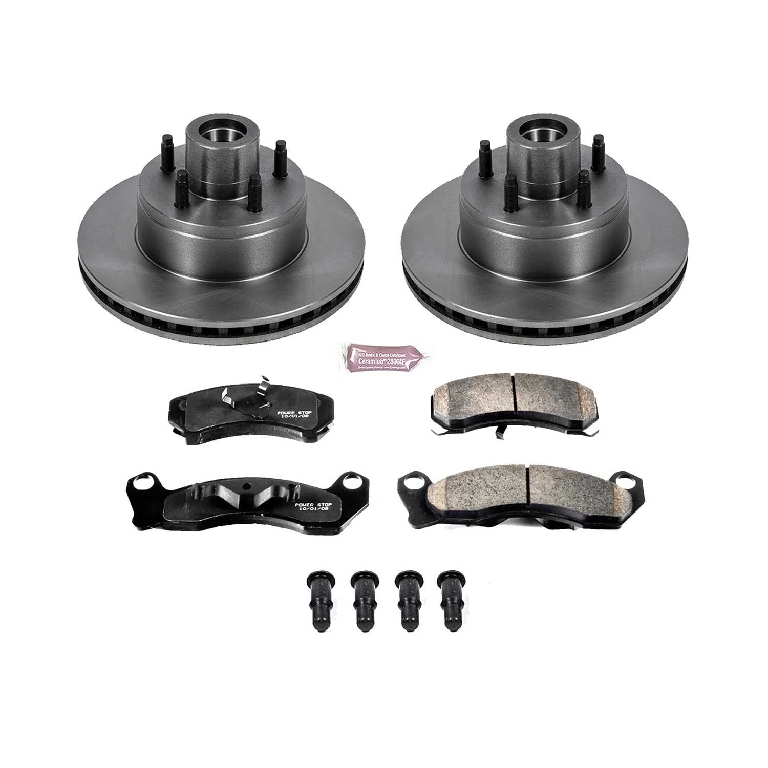 Power Stop - KOE7782 - Front - Disc Brake Pad and Rotor Kit image 1