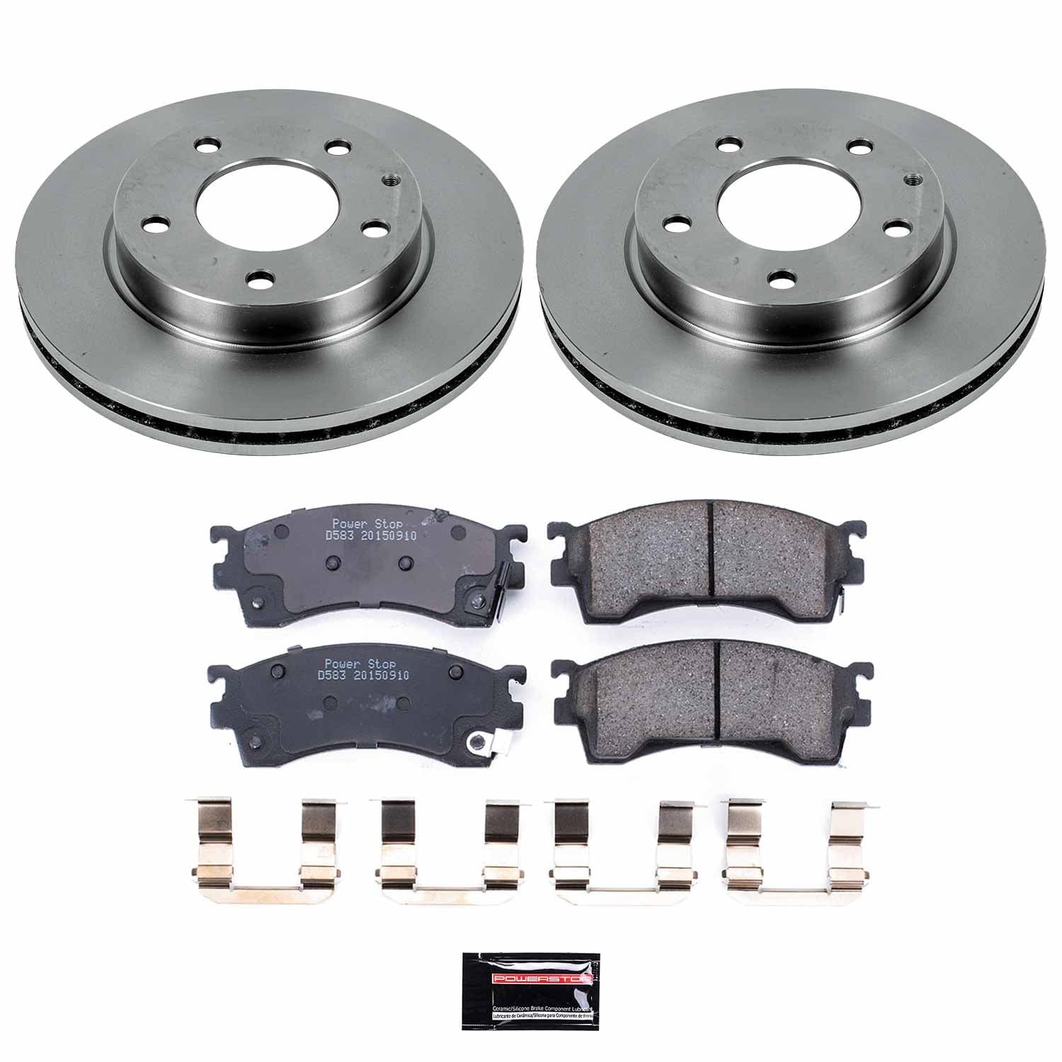 Power Stop - KOE782 - Front - Disc Brake Pad and Rotor Kit image 1