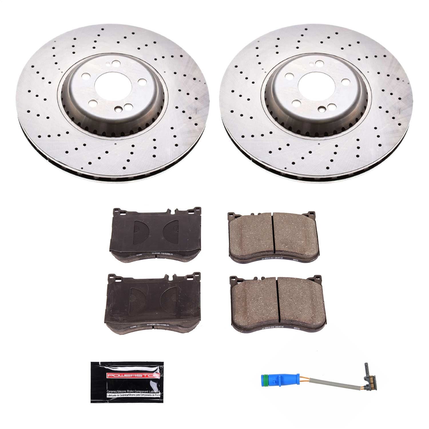 Power Stop - KOE7852 - Front - Disc Brake Pad and Rotor Kit image 1