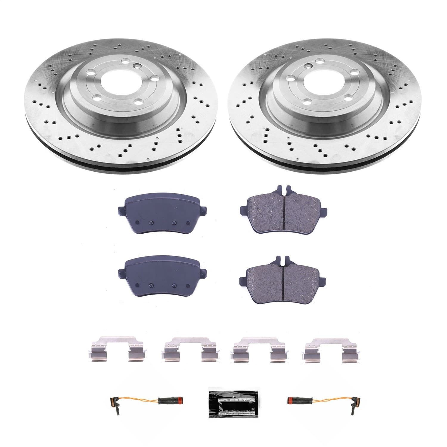 Power Stop - KOE7859 - Rear - Disc Brake Pad and Rotor Kit image 1