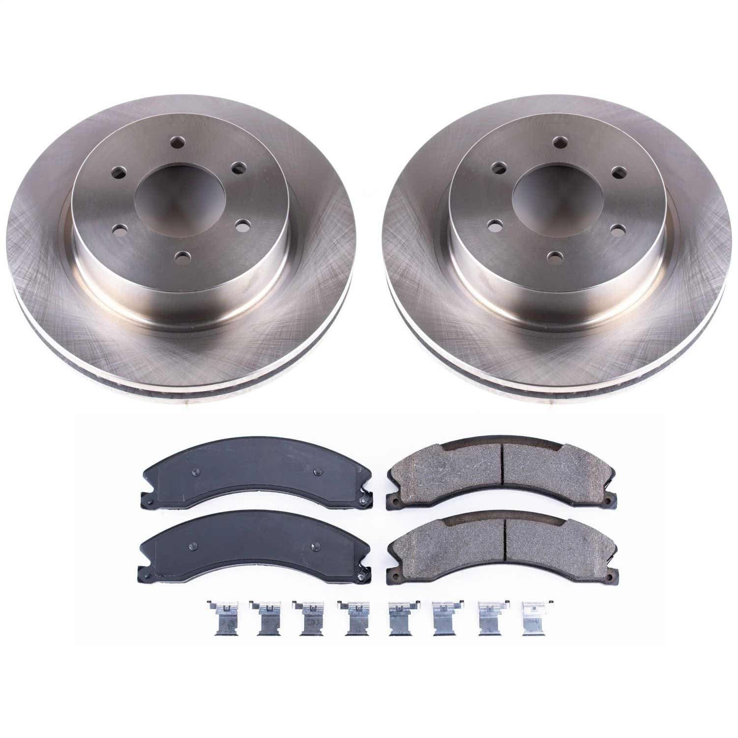 Power Stop - KOE7875 - Front - Disc Brake Pad and Rotor Kit image 1