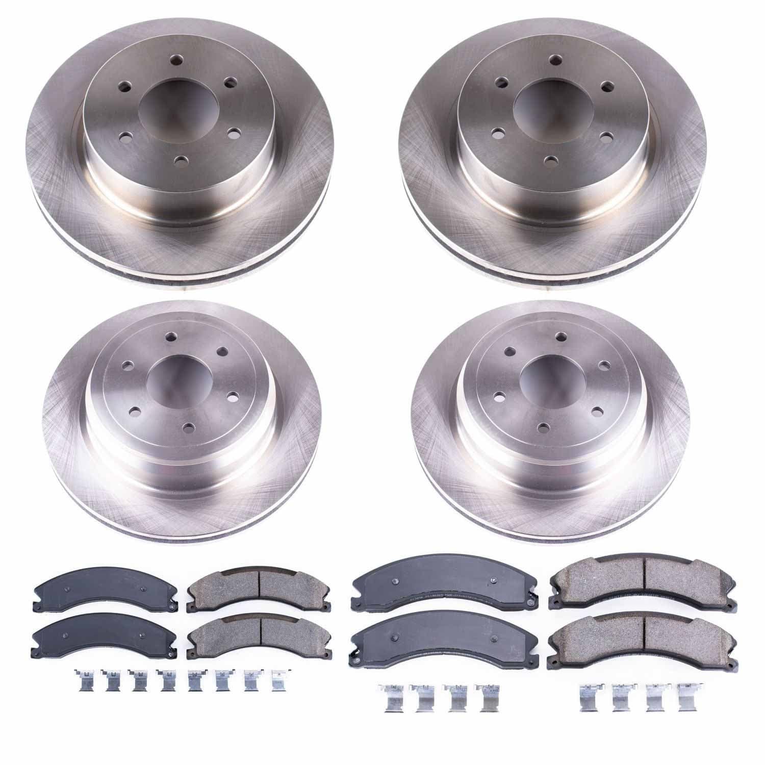Power Stop - KOE7876 - Front and Rear - Disc Brake Pad and Rotor Kit image 1