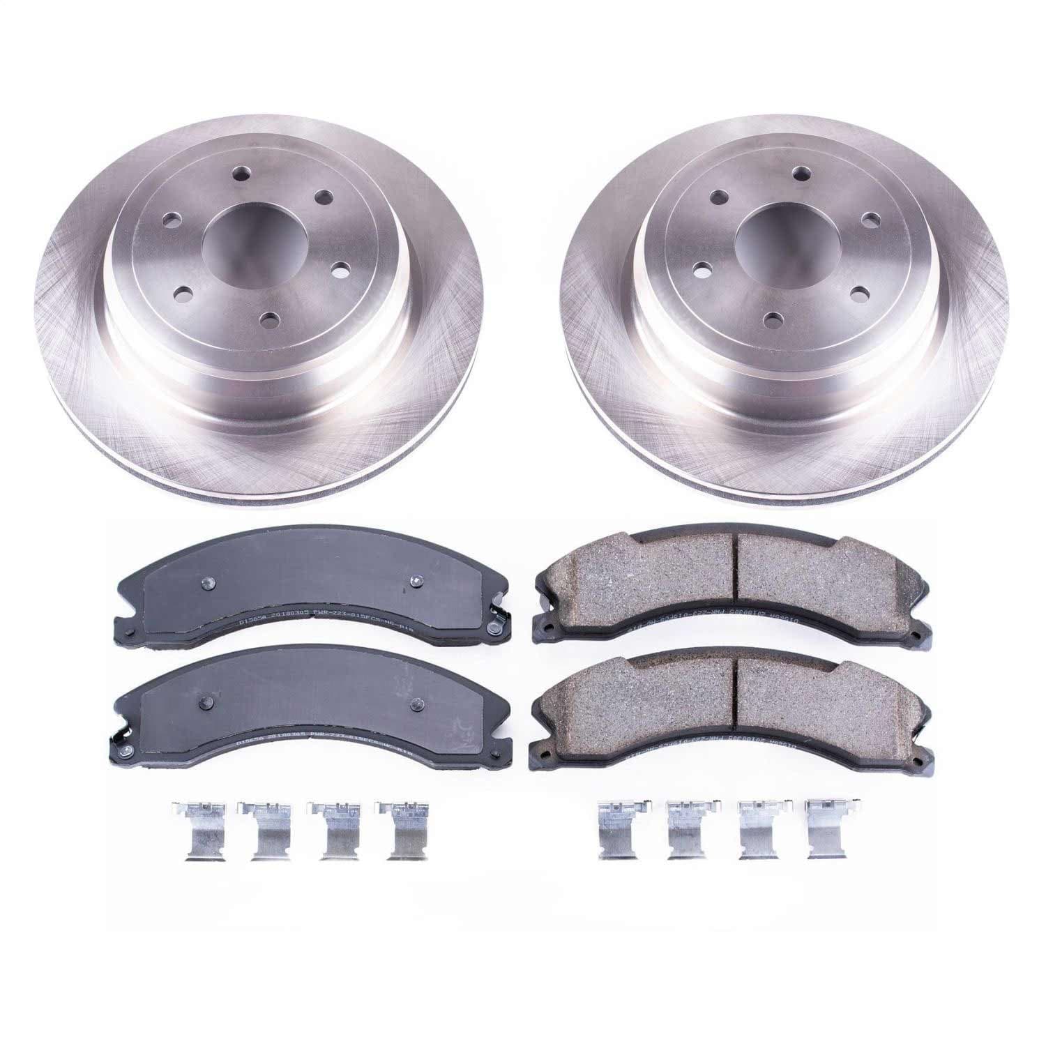 Power Stop - KOE7877 - Rear - Disc Brake Pad and Rotor Kit image 1