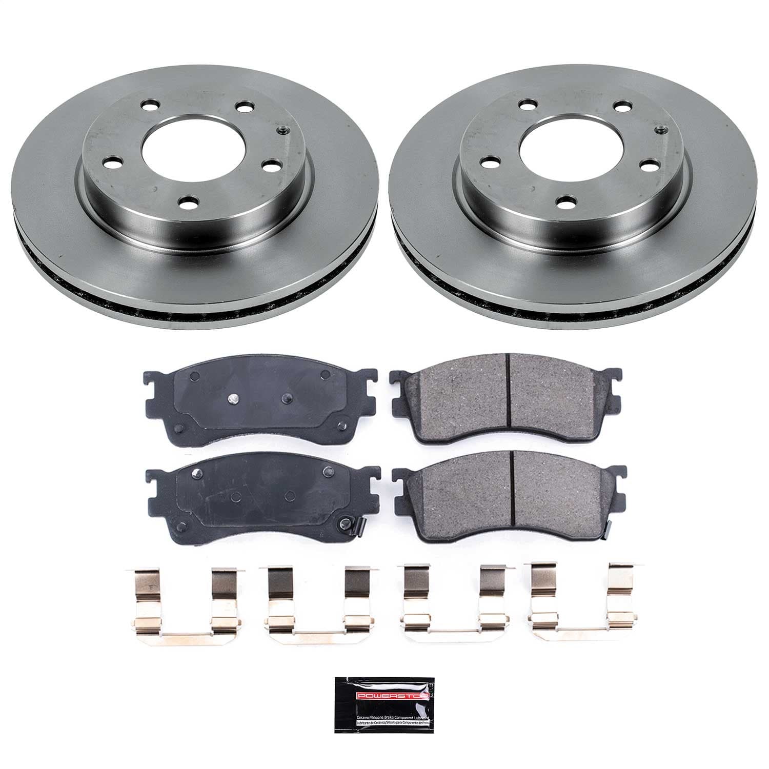Power Stop - KOE788 - Front - Disc Brake Pad and Rotor Kit image 1