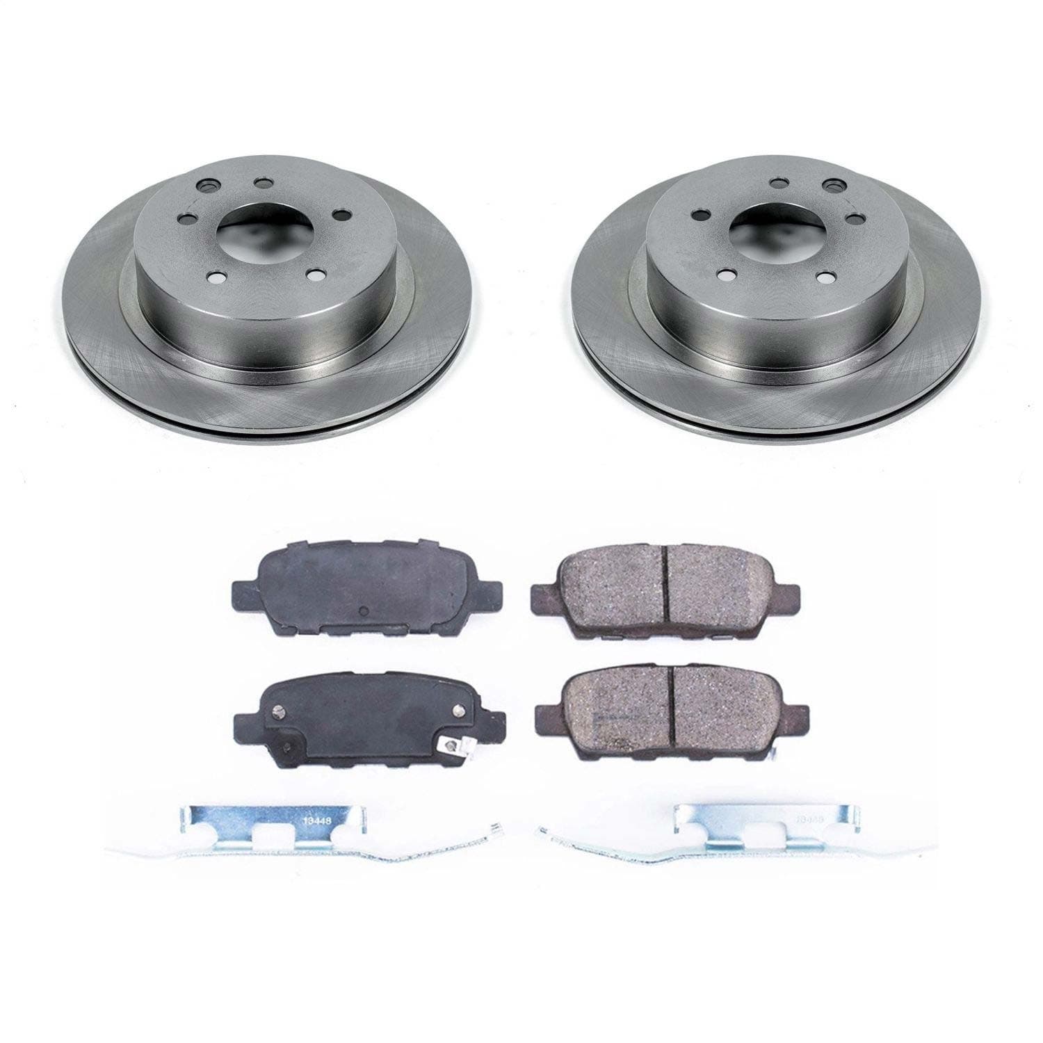 Power Stop - KOE7881 - Rear - Disc Brake Pad and Rotor Kit image 1