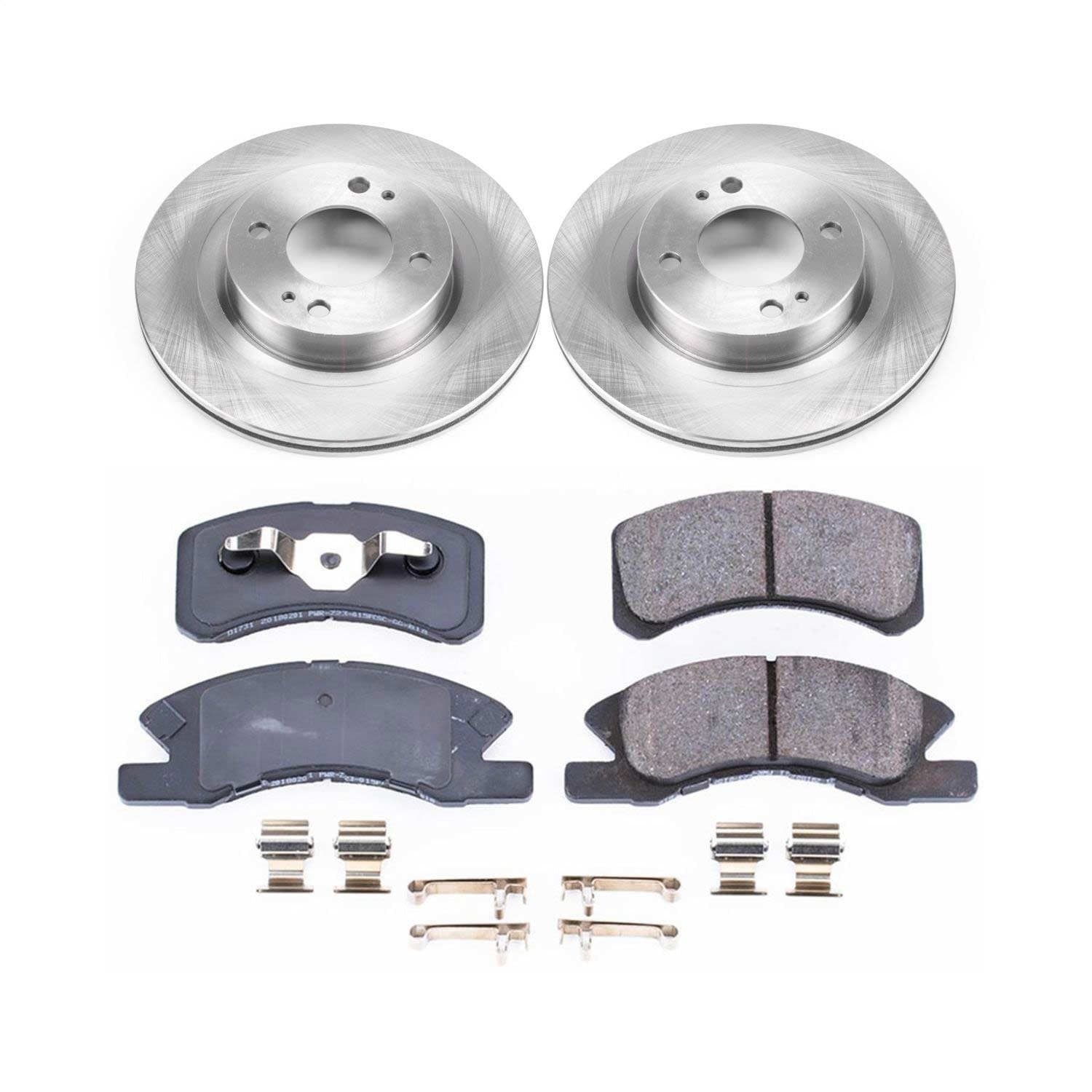 Power Stop - KOE7894 - Front - Disc Brake Pad and Rotor Kit image 1
