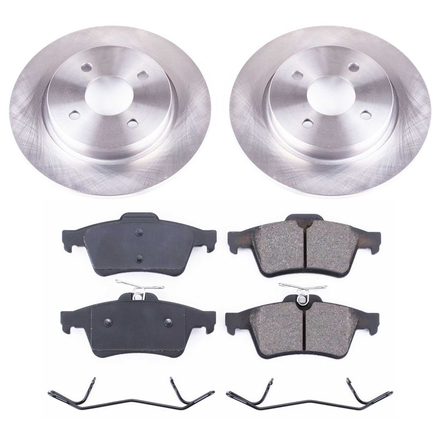 Power Stop - KOE7898 - Rear - Disc Brake Pad and Rotor Kit image 1