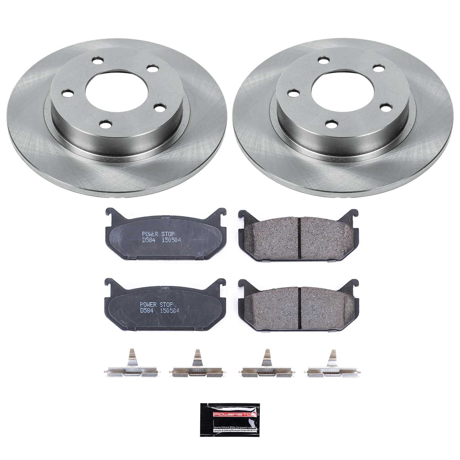 Power Stop - KOE790 - Rear - Disc Brake Pad and Rotor Kit image 1