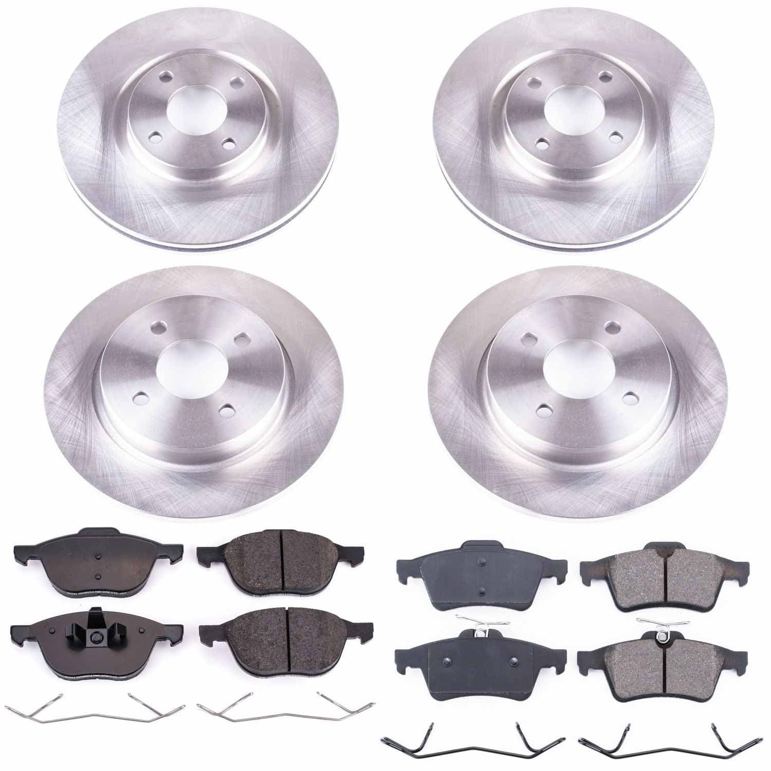 Power Stop - KOE7911 - Front and Rear - Disc Brake Pad and Rotor Kit image 1