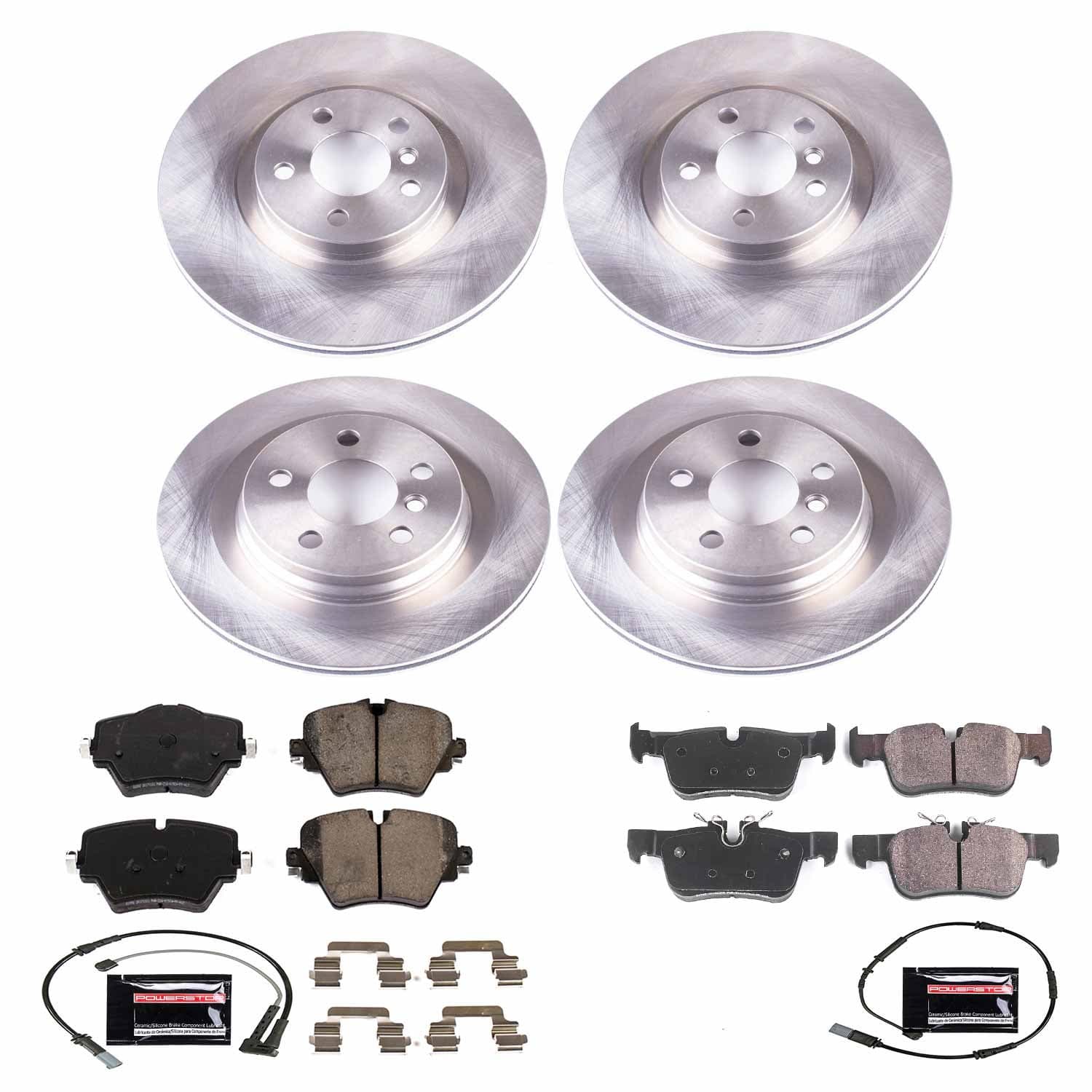 Power Stop - KOE7916 - Front and Rear - Disc Brake Pad and Rotor Kit image 1