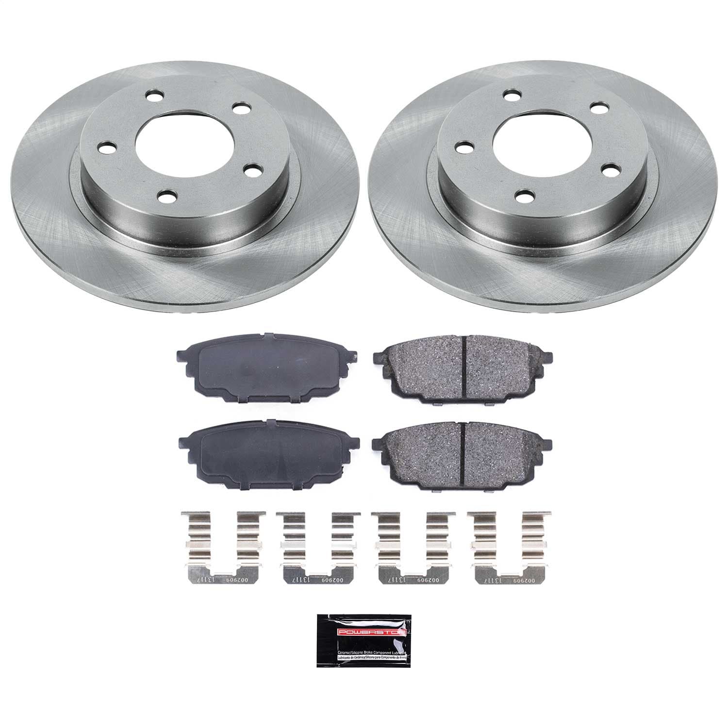 Power Stop - KOE792 - Rear - Disc Brake Pad and Rotor Kit image 1