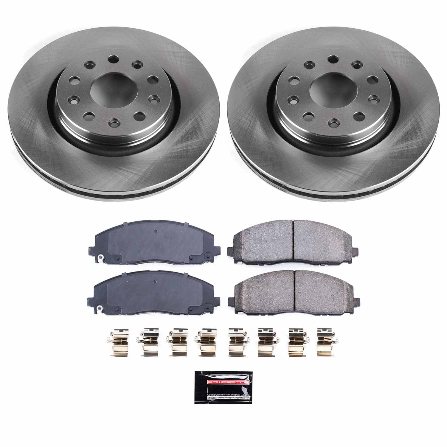 Power Stop - KOE7940 - Front - Disc Brake Pad and Rotor Kit image 1