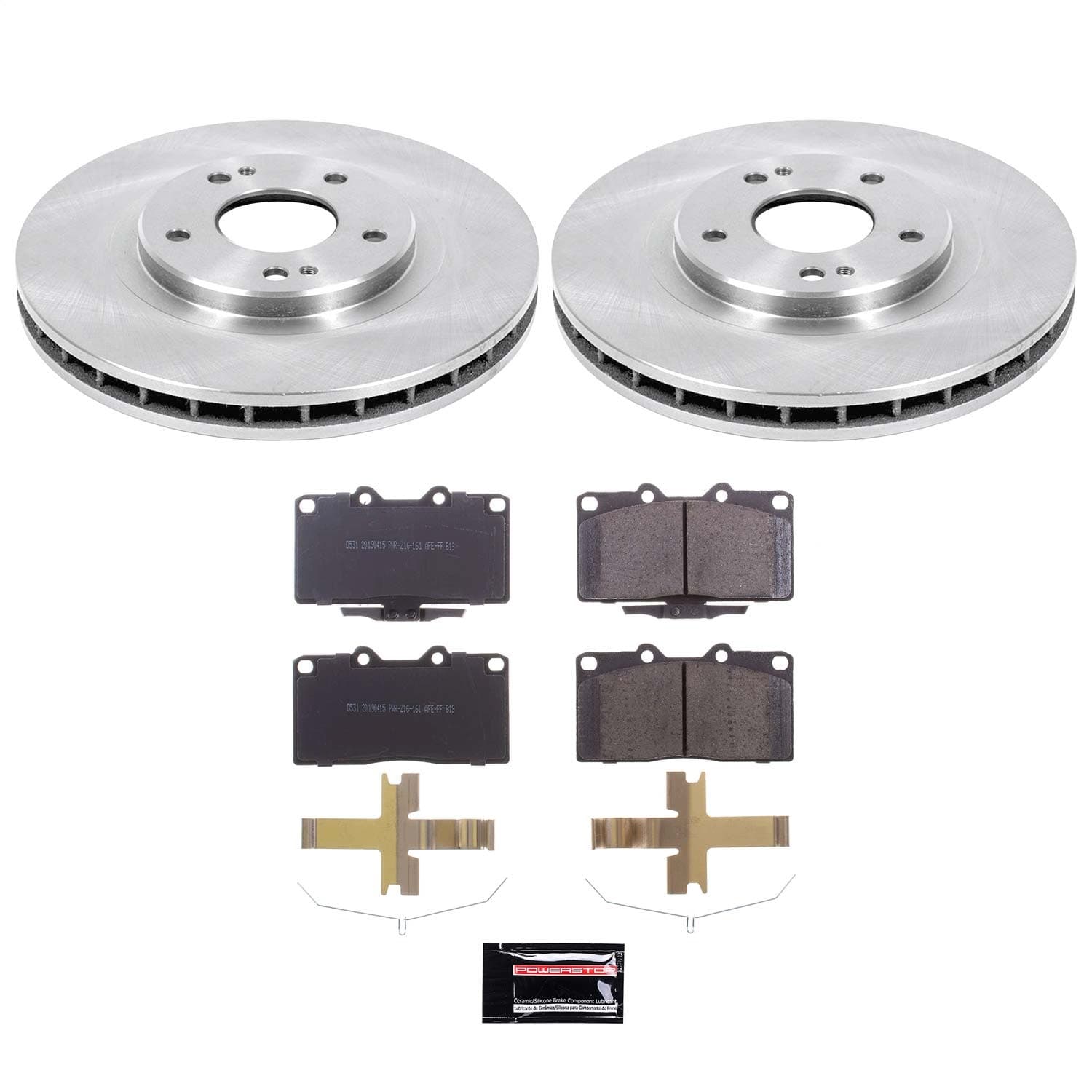 Power Stop - KOE796 - Front - Disc Brake Pad and Rotor Kit image 1