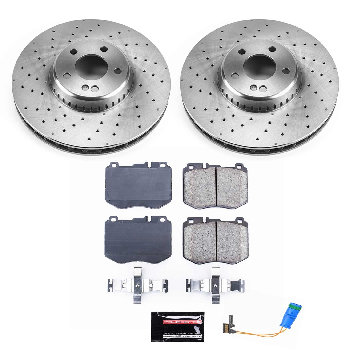 Power Stop - KOE7969 - Front - Disc Brake Pad and Rotor Kit image 1