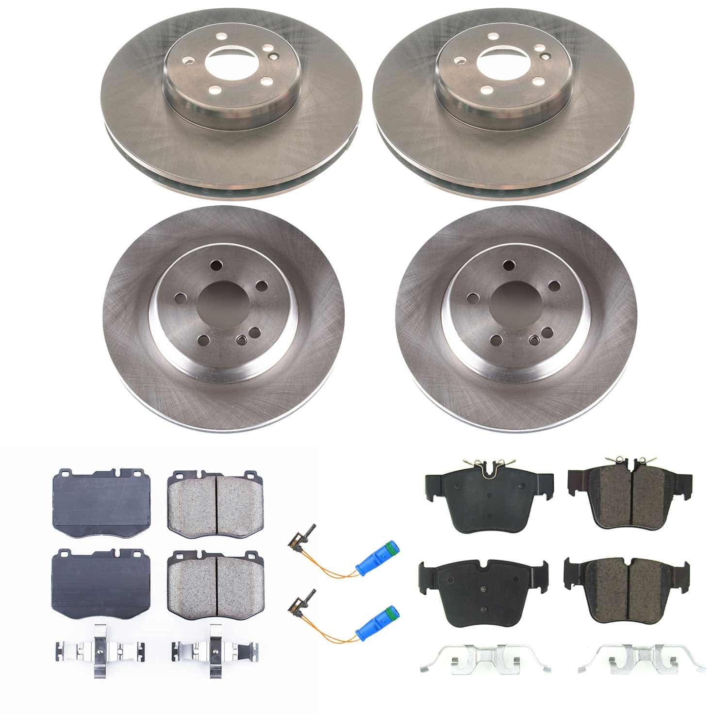 Power Stop - KOE7970 - Front and Rear - Disc Brake Pad and Rotor Kit image 1
