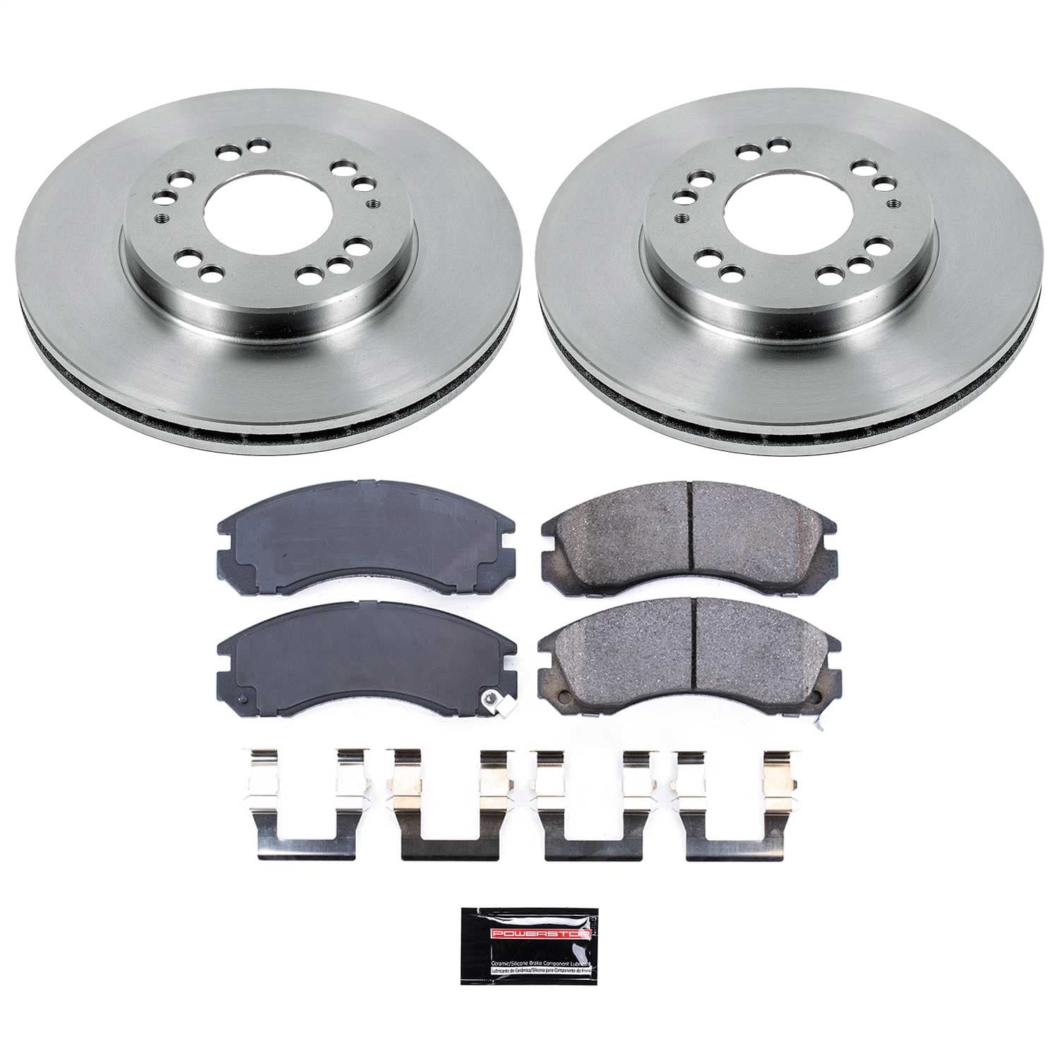Power Stop - KOE798 - Front - Disc Brake Pad and Rotor Kit image 1
