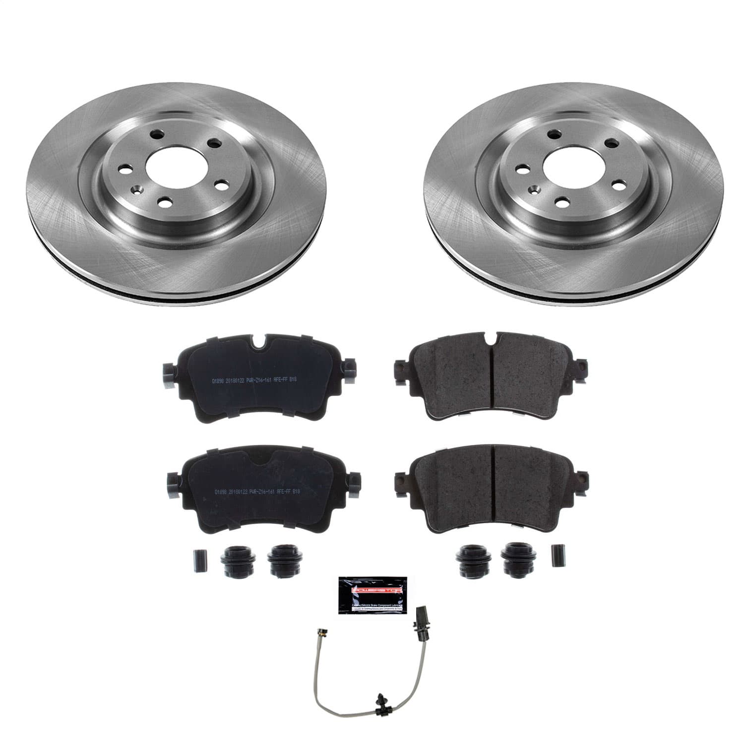 Power Stop - KOE8043 - Rear - Disc Brake Pad and Rotor Kit image 1