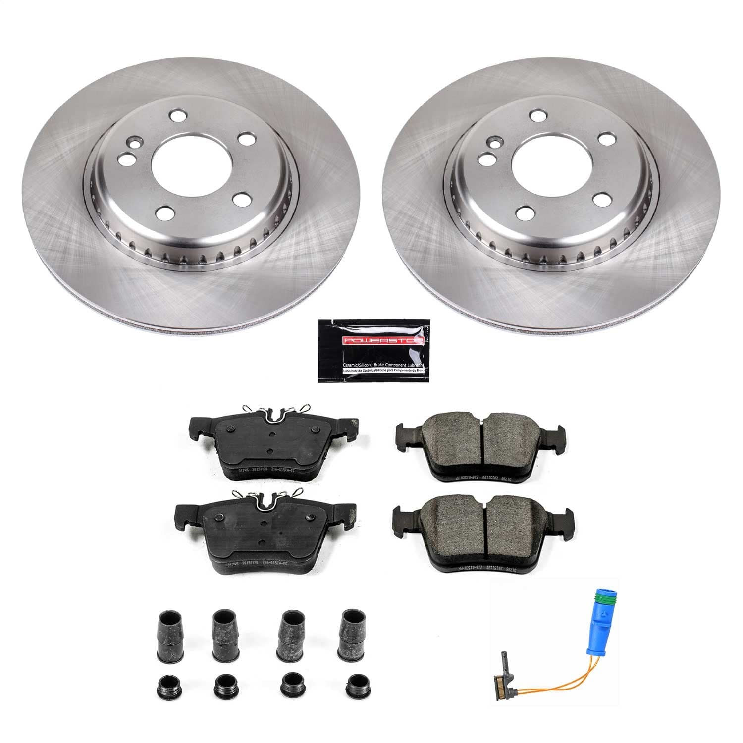 Power Stop - KOE8047 - Rear - Disc Brake Pad and Rotor Kit image 1