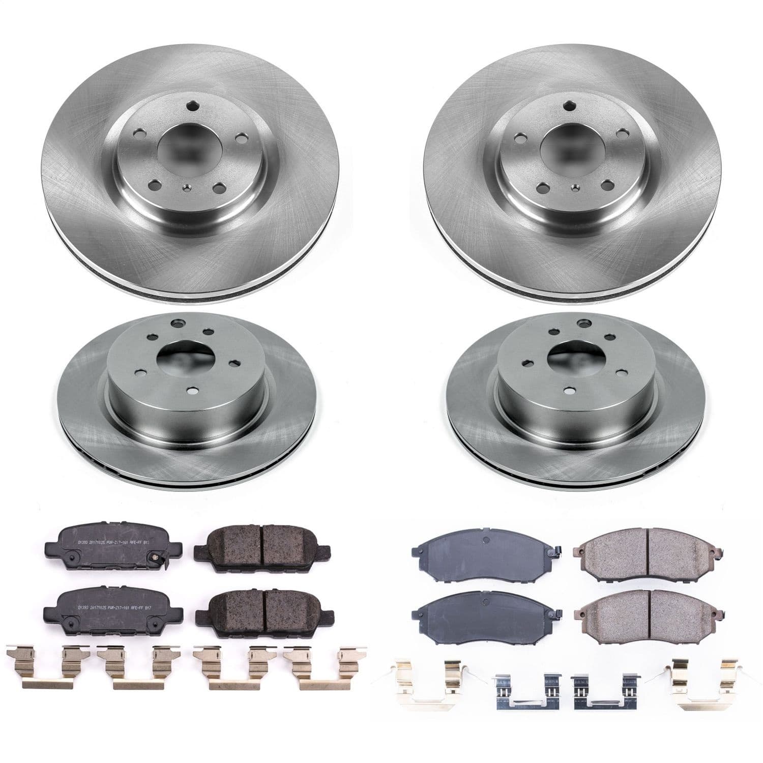 Power Stop - KOE8060 - Front and Rear - Disc Brake Pad and Rotor Kit image 1
