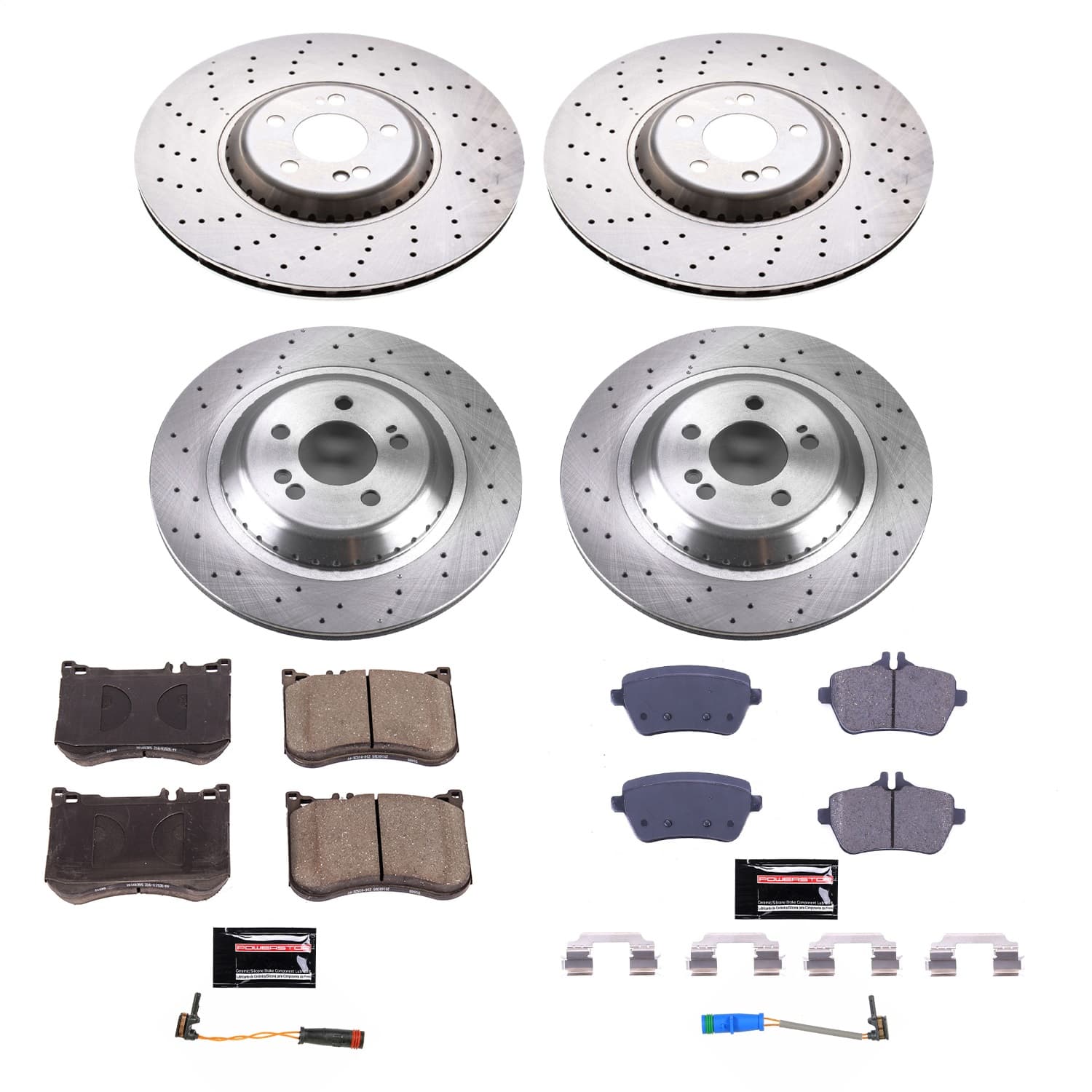 Power Stop - KOE8102 - Front and Rear - Disc Brake Pad and Rotor Kit image 1