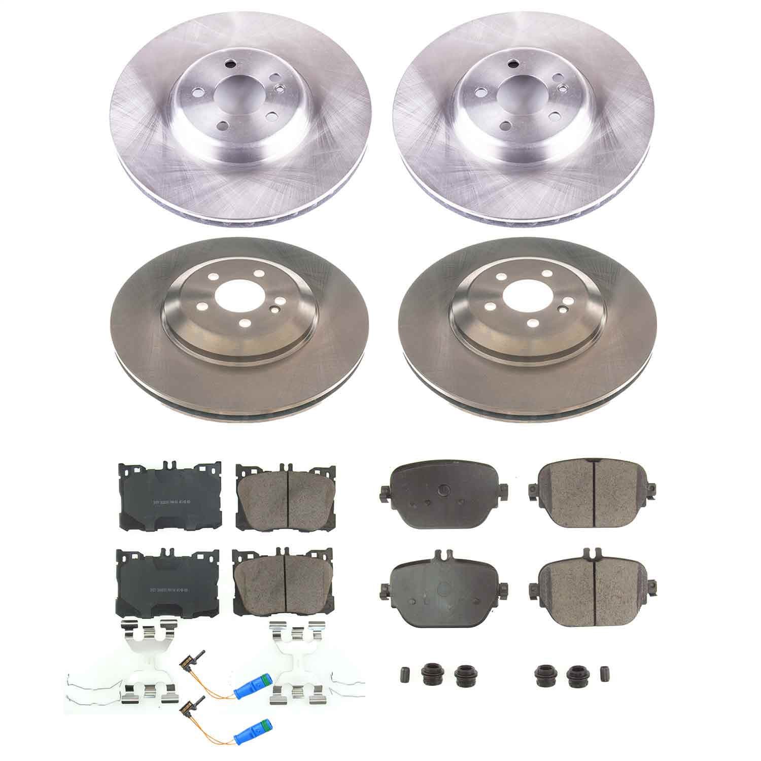 Power Stop - KOE8106 - Front and Rear - Disc Brake Pad and Rotor Kit image 1