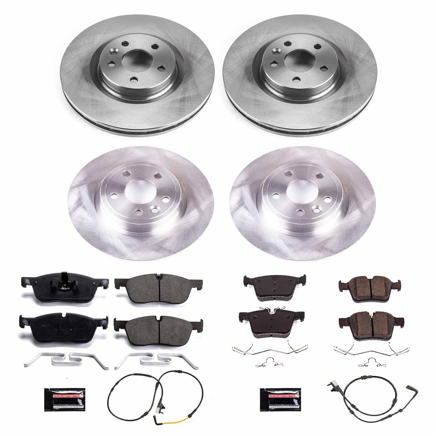 Power Stop - KOE8108 - Front and Rear - Disc Brake Pad and Rotor Kit image 1