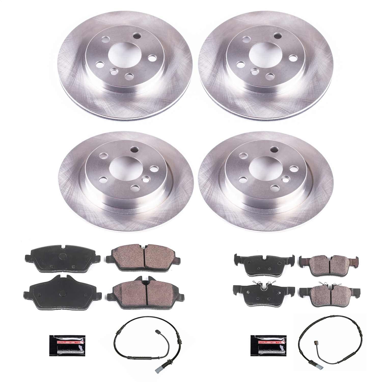 Power Stop - KOE8113 - Front and Rear - Disc Brake Pad and Rotor Kit image 1