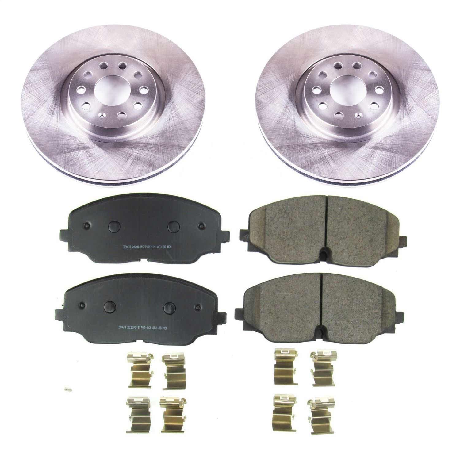 Power Stop - KOE8117 - Front - Disc Brake Pad and Rotor Kit image 1