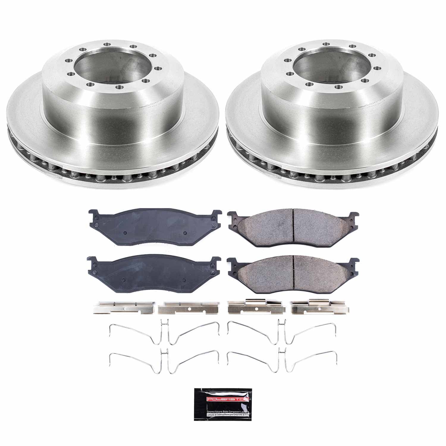 Power Stop - KOE8179 - Rear - Disc Brake Pad and Rotor Kit image 1